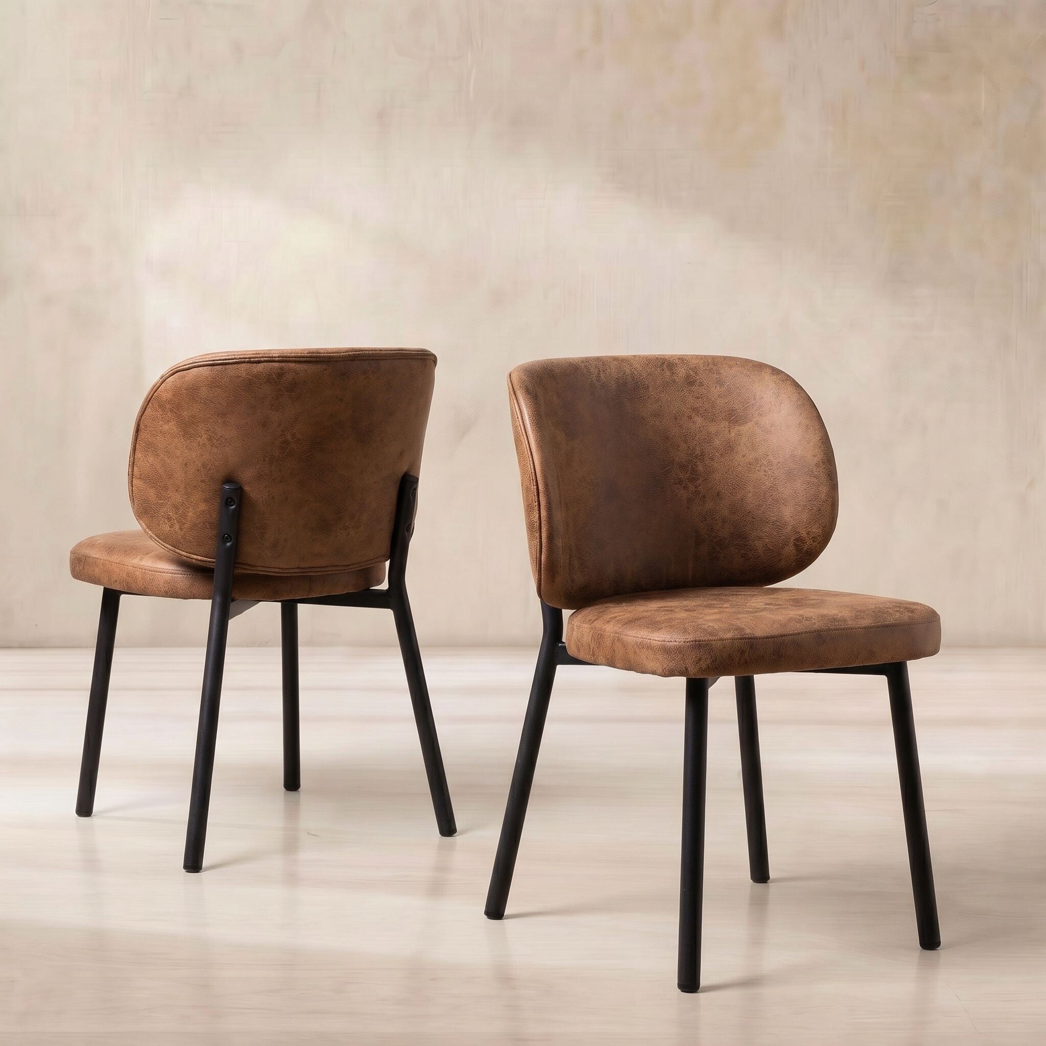 Elodie dining chair in neutral fabric