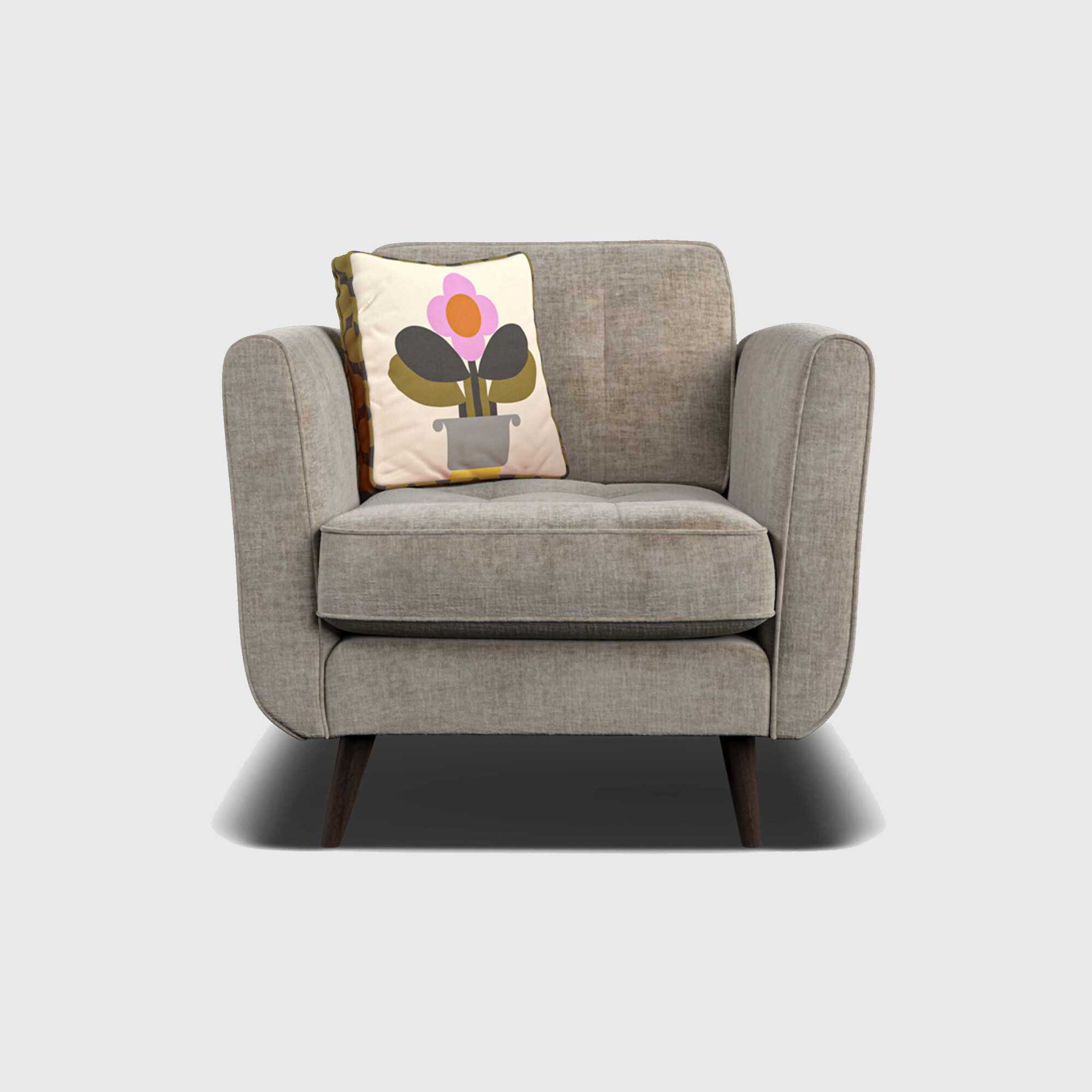 Orla Kiely Ivy Armchair, Neutral Fabric | Barker & Stonehouse