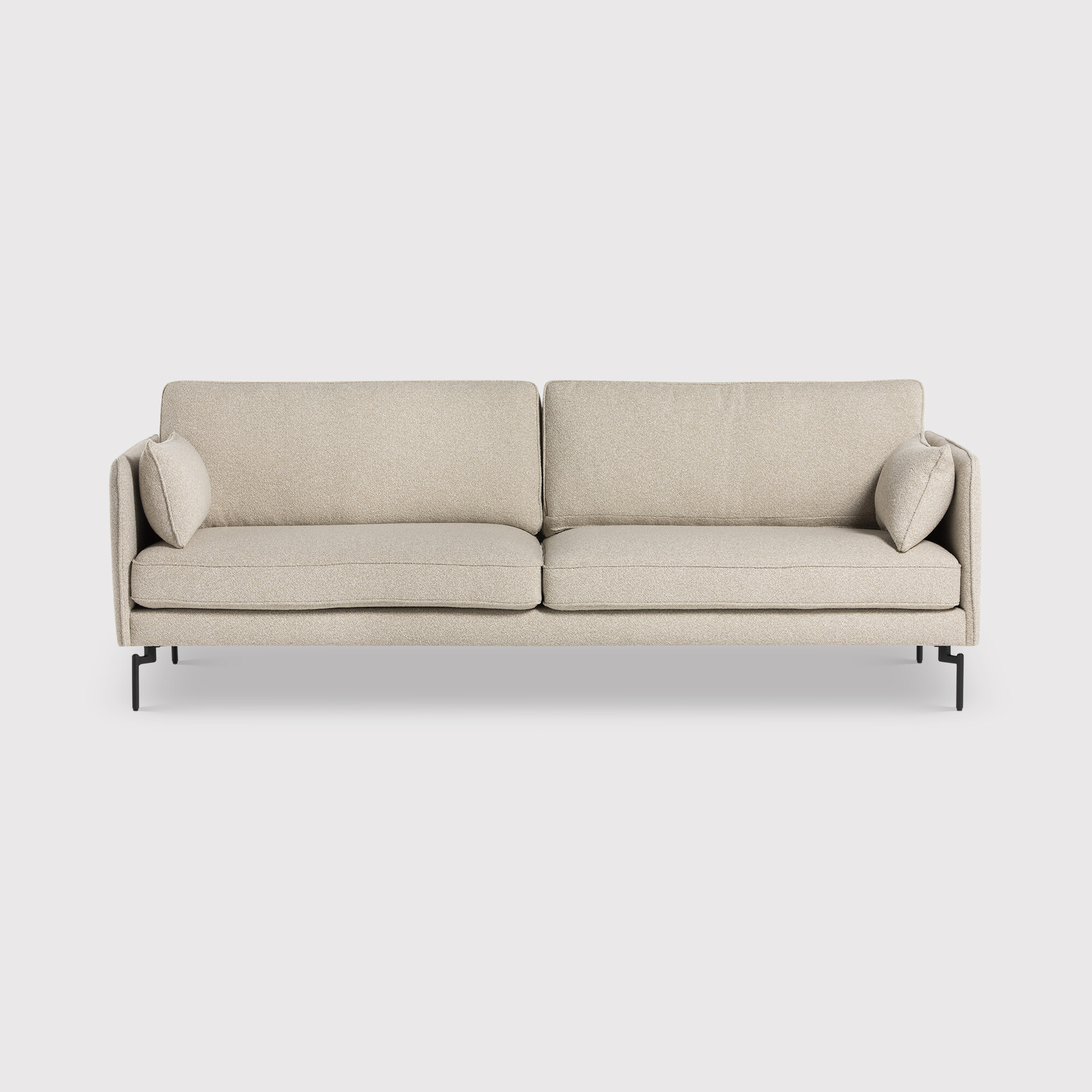 View Juneau 3 seater sofa in grey fabric View Juneau 3 seater sofa in grey fabric