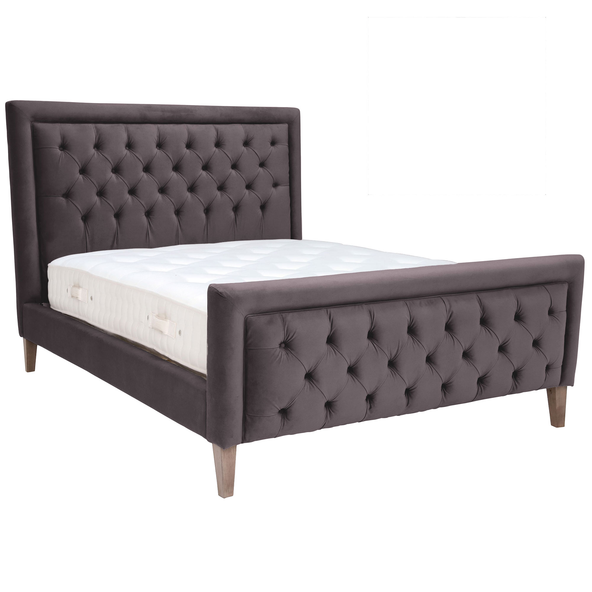 Jerome Super King Bed Frame, Grey | Barker & Stonehouse