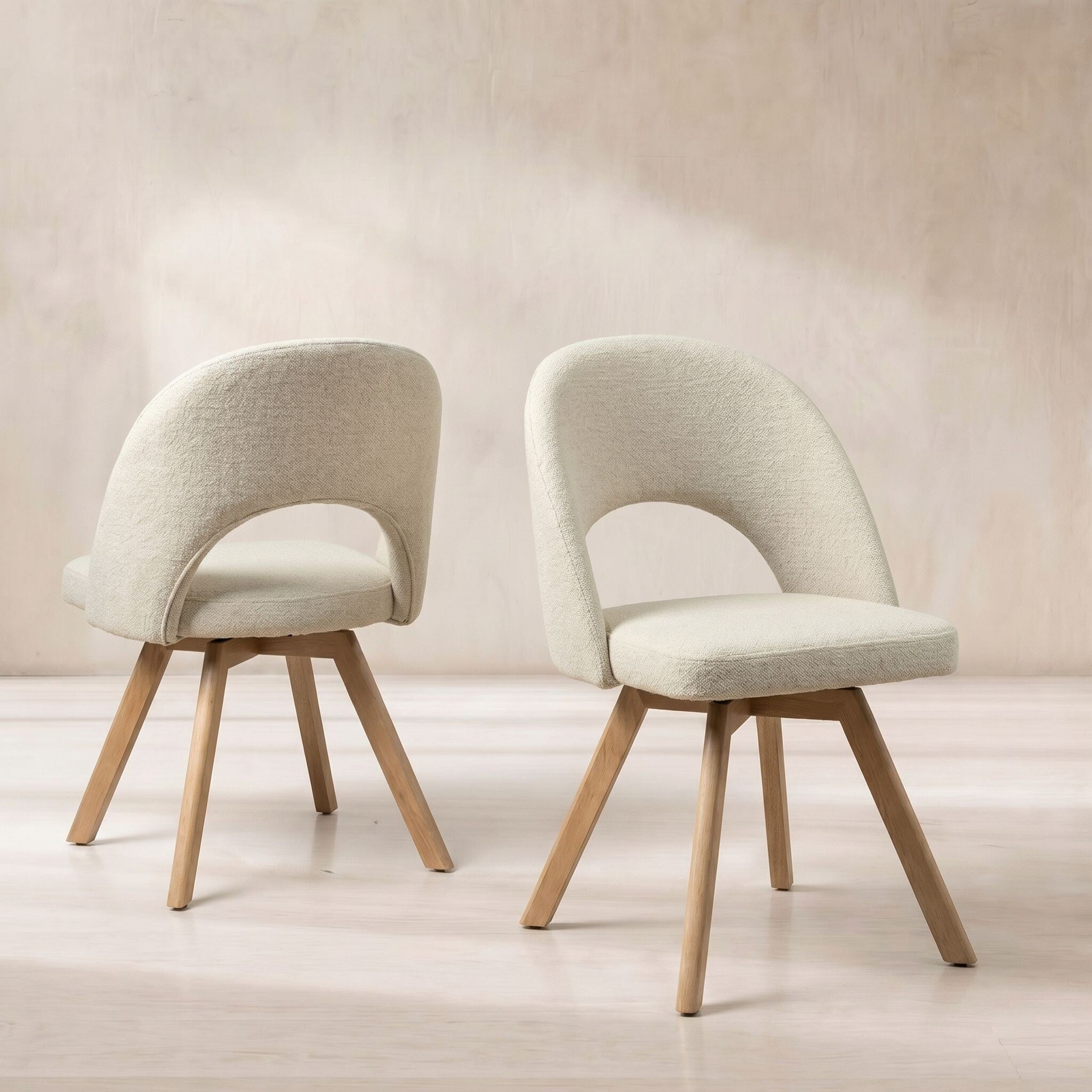 Kerr dining chair in neutral fabric
