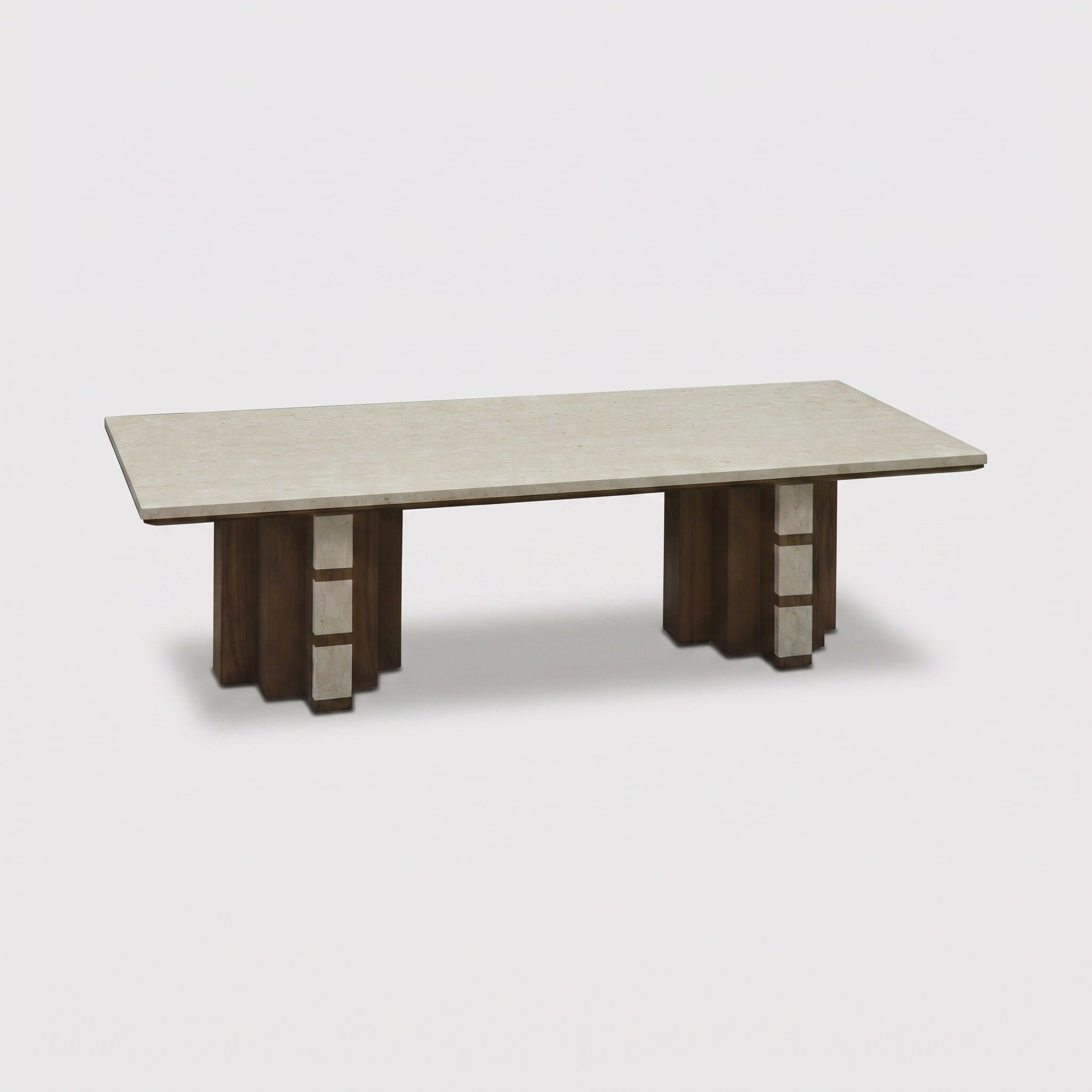 View Laroque coffee table in neutral marble View Laroque coffee table in neutral marble