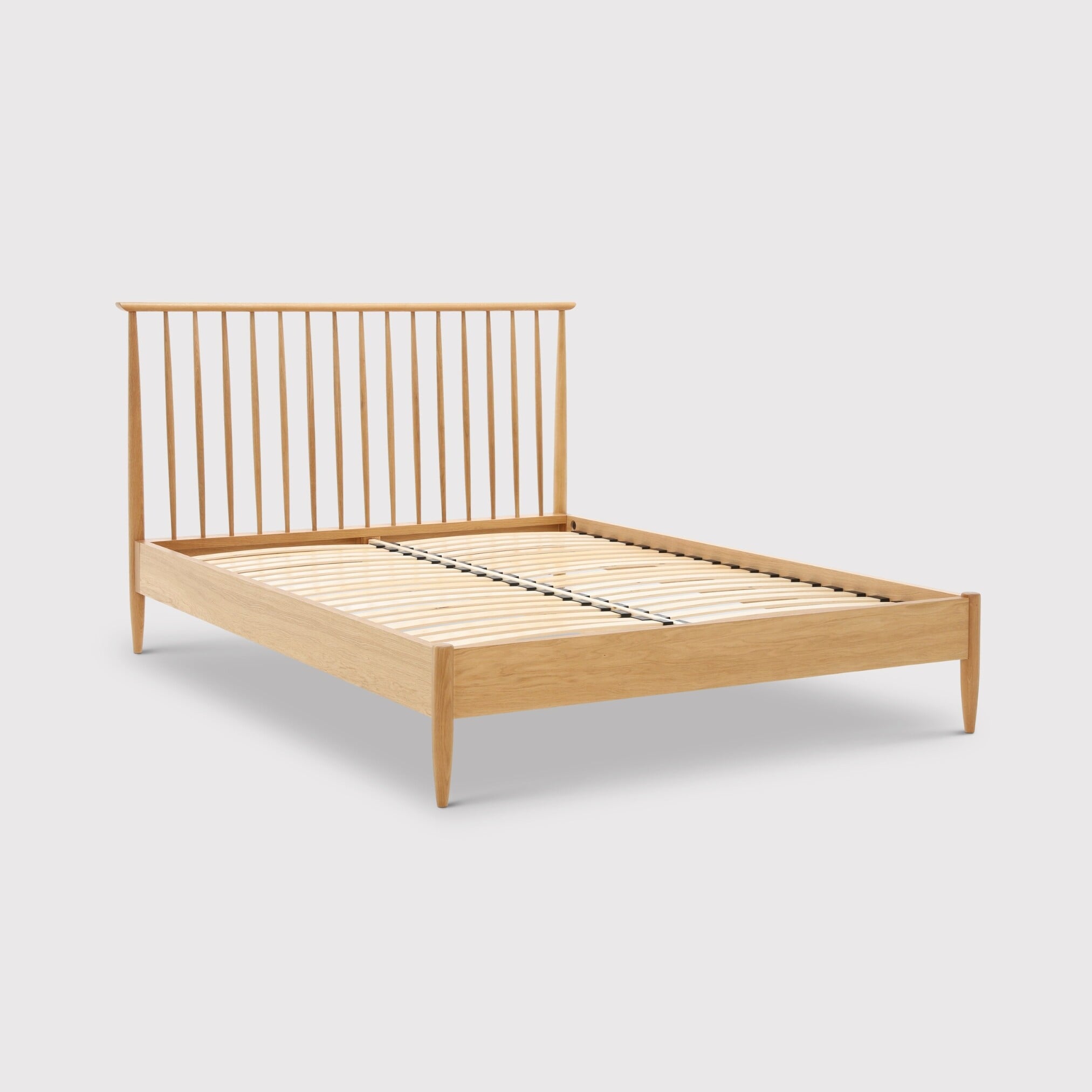 Ercol teramo kingsize bed in neutral wood