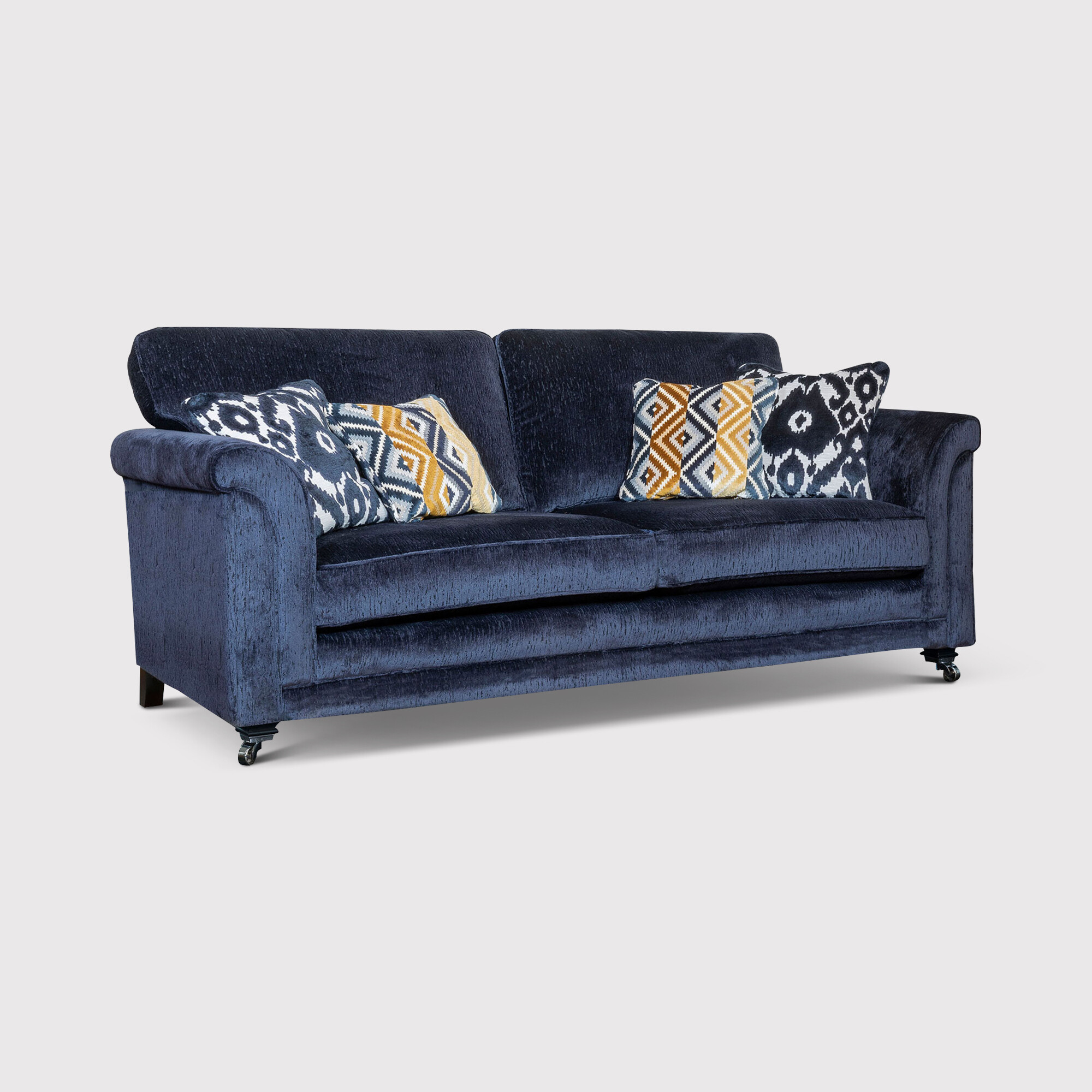 Kentwell Grand Sofa, Navy Fabric | Barker & Stonehouse
