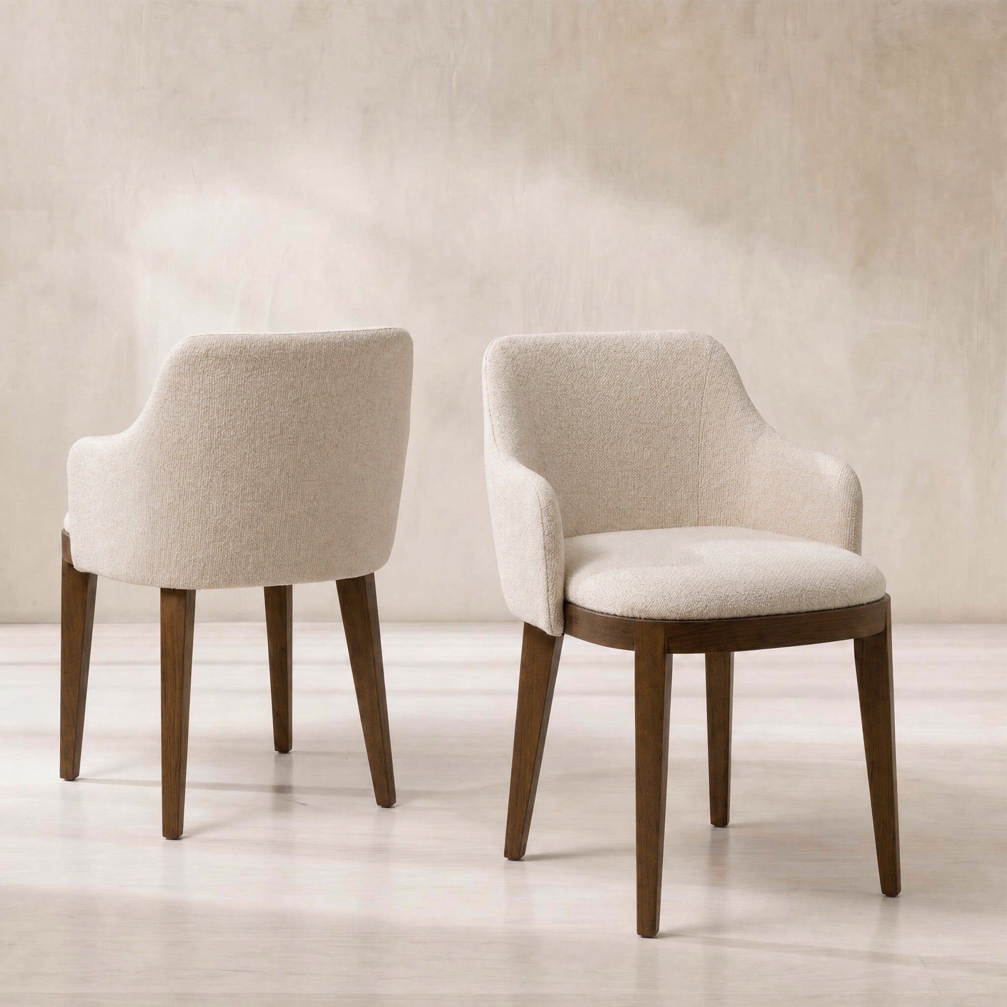 Laroque dining chair in grey fabric