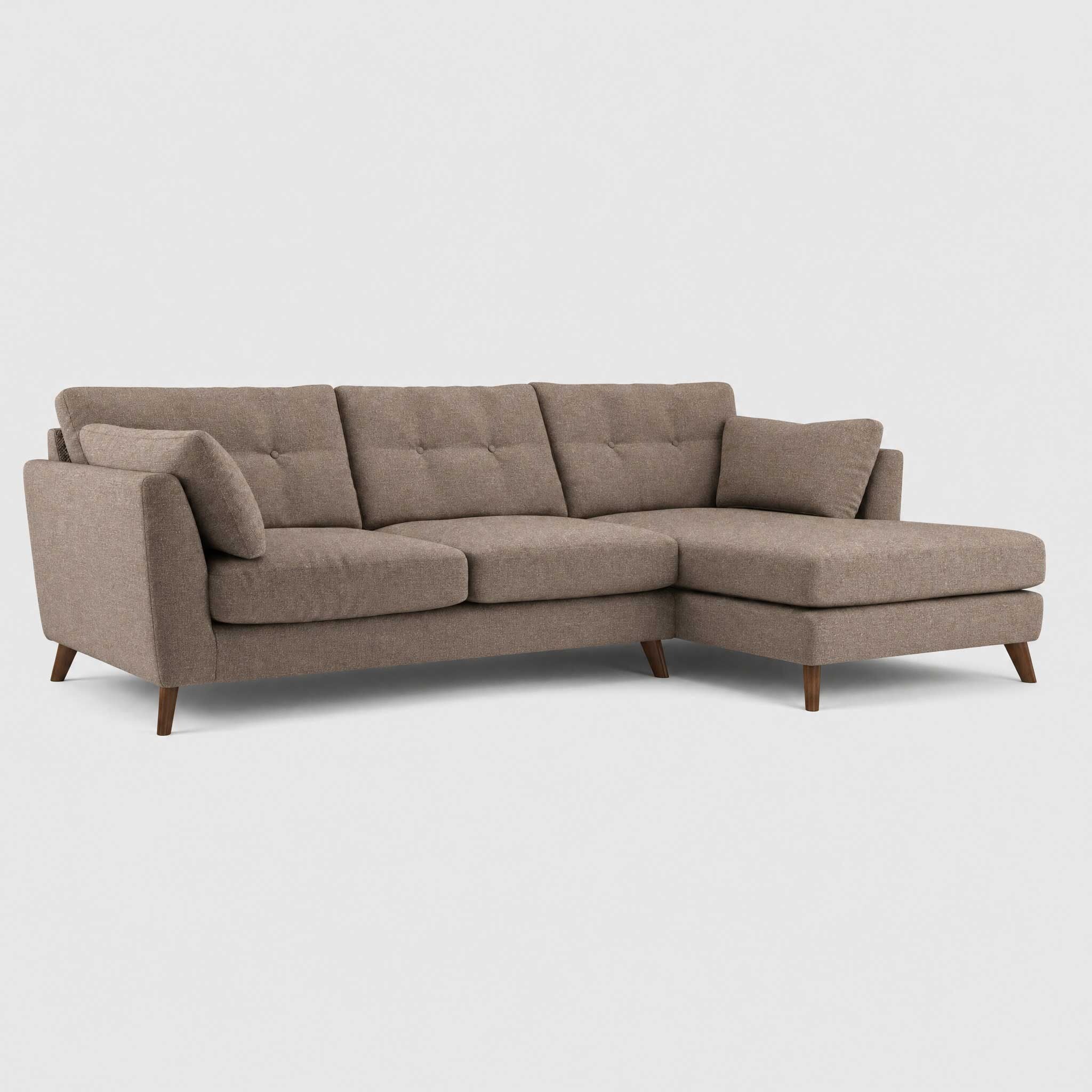 Benton right hand corner chaise corner sofa fabric