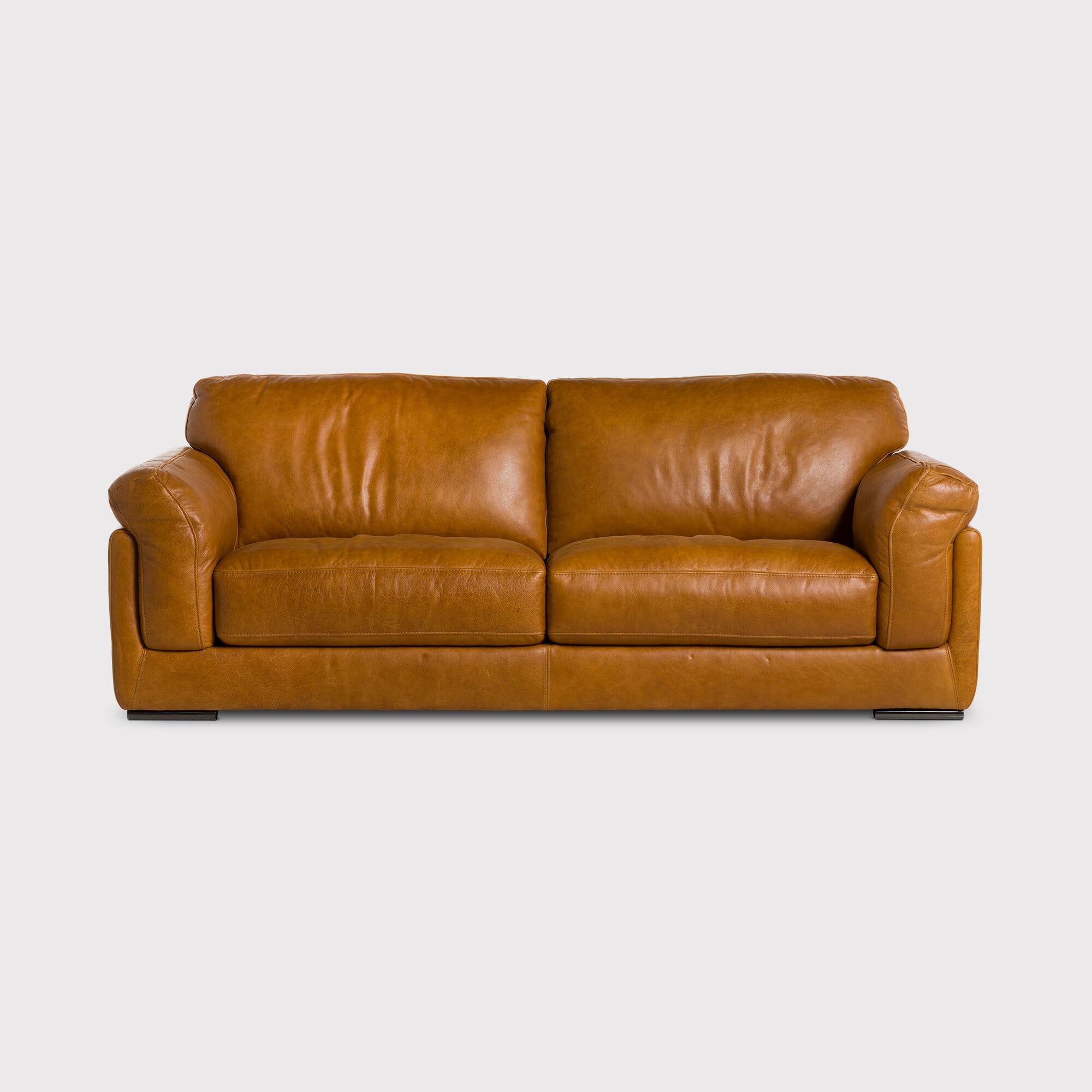 Ledbury 3 seater sofa in brown leather