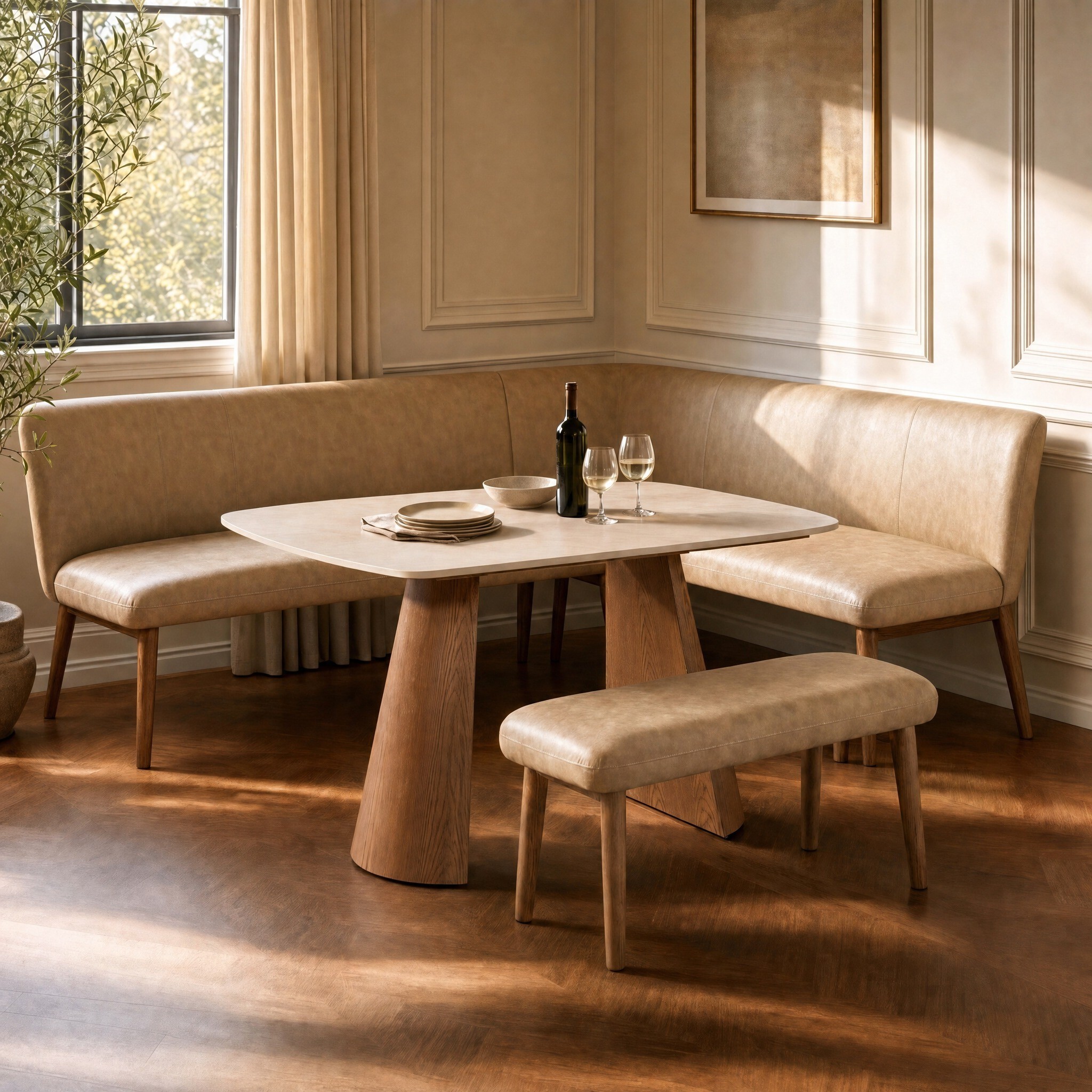 Letto dining corner set left