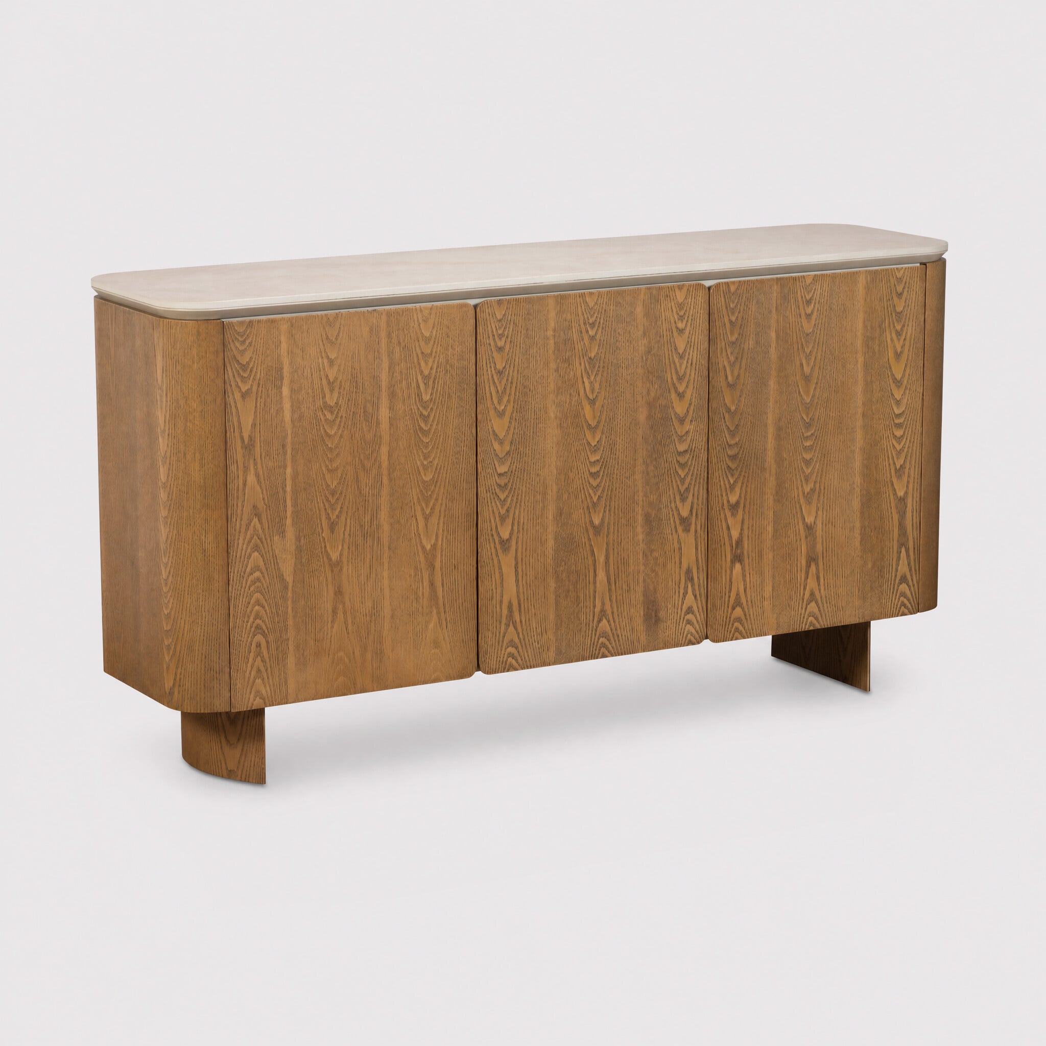 Photo of letto wide sideboard in ash wood