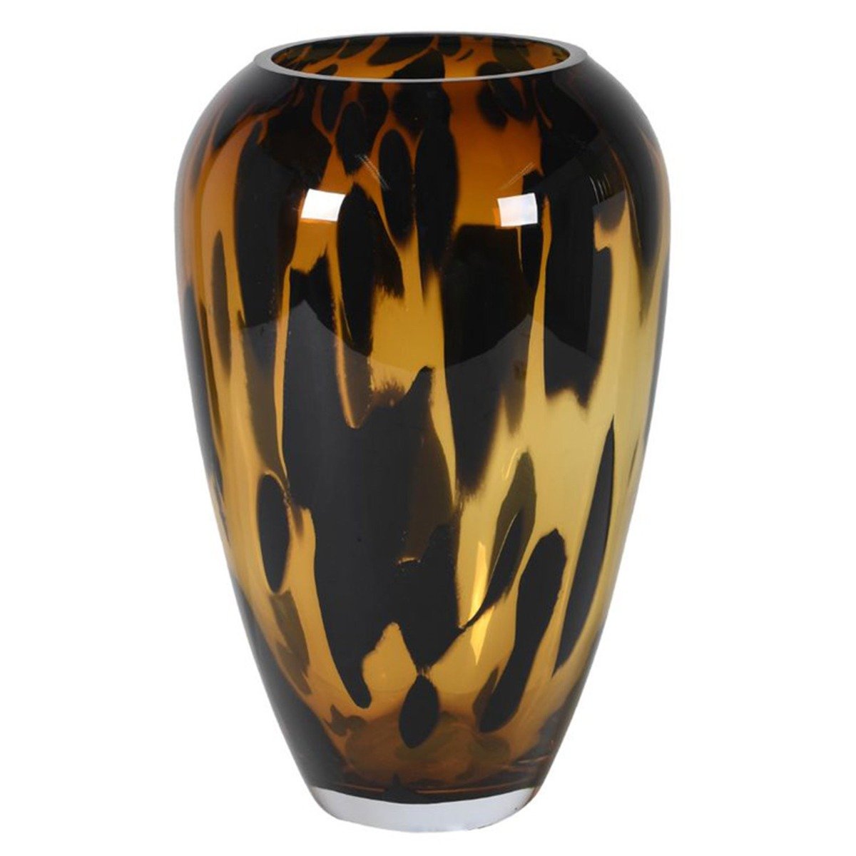 Large Leopard Vase, Brown Glass | Barker & Stonehouse