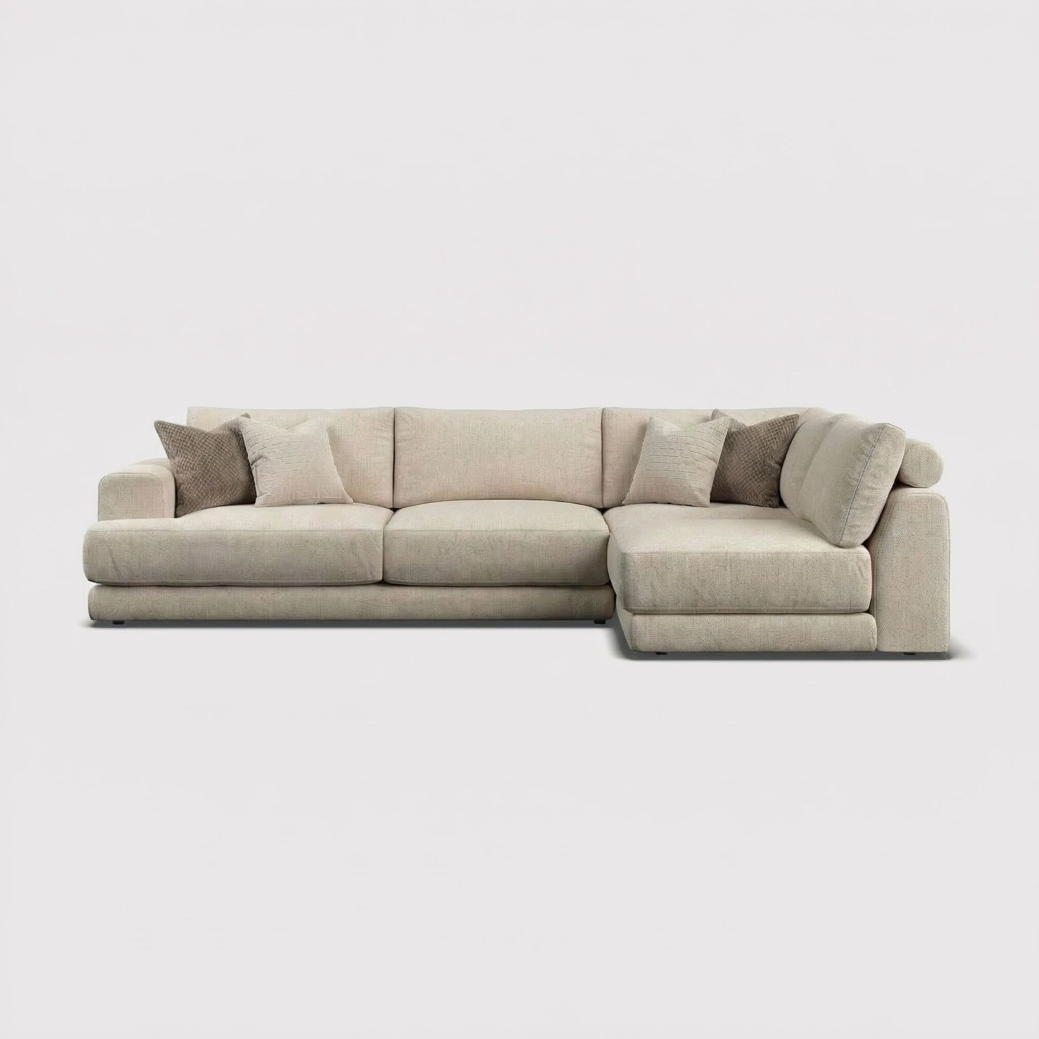 Lomax large corner lhf in neutral fabric