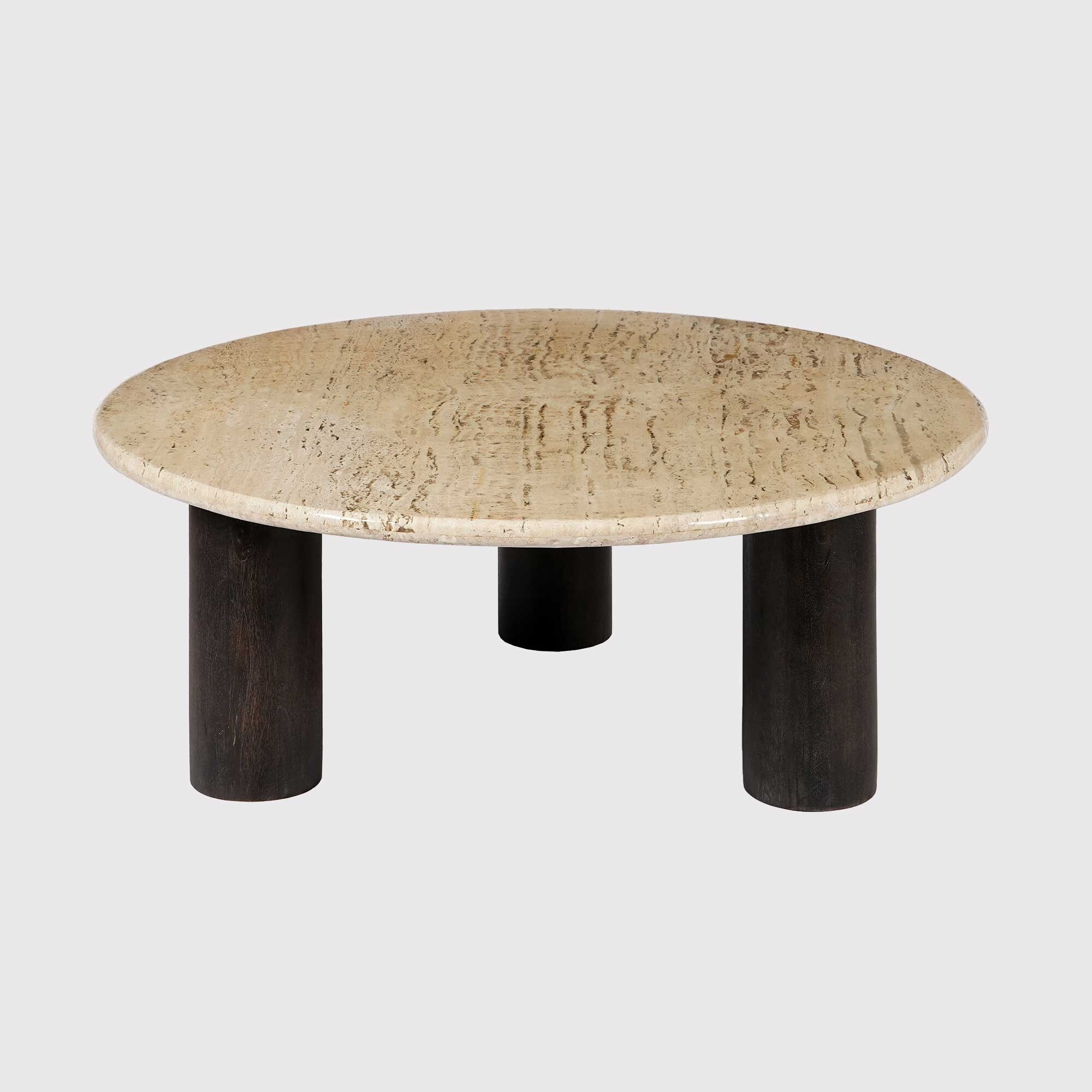 Agra Coffee Table 90x90cm, Round, Brown | Barker & Stonehouse