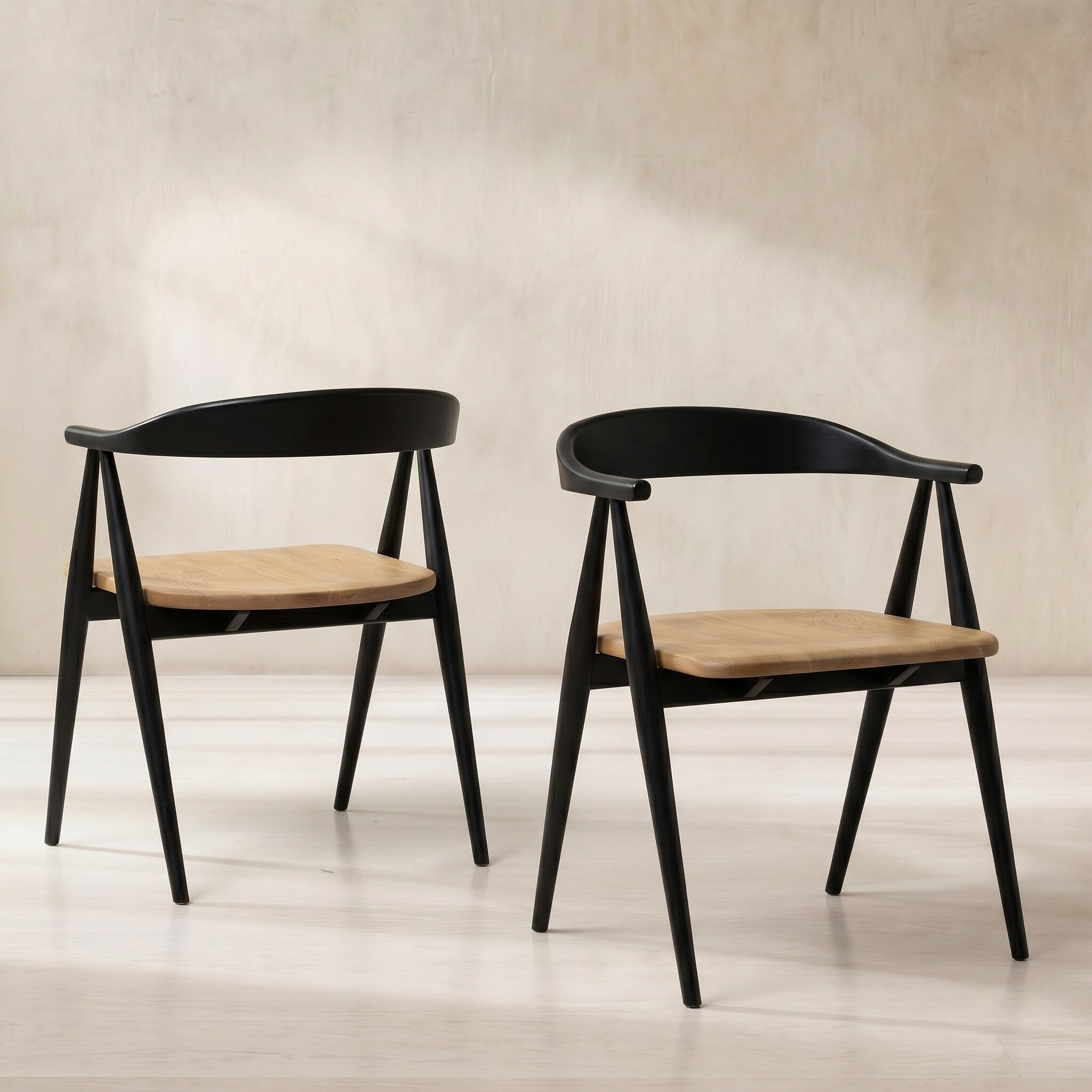 ERCOL アーコールチェア 4back chair (dark) Ercol Monza Black Oak Open Back Dining Chair, In Patina Oak Finish