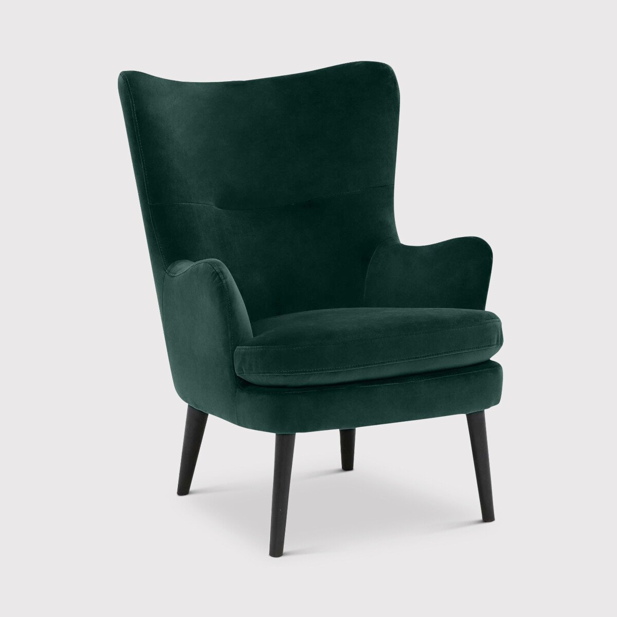 Marcy Highback Chair, Green Fabric | Barker & Stonehouse