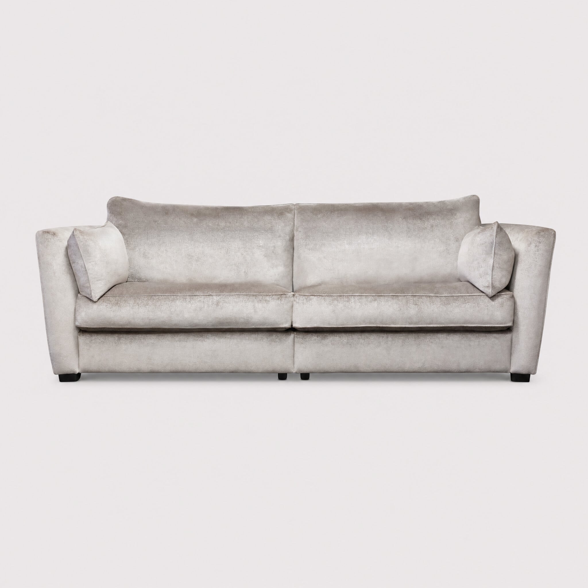 Duresta maxime grand split sofa in grey fabric