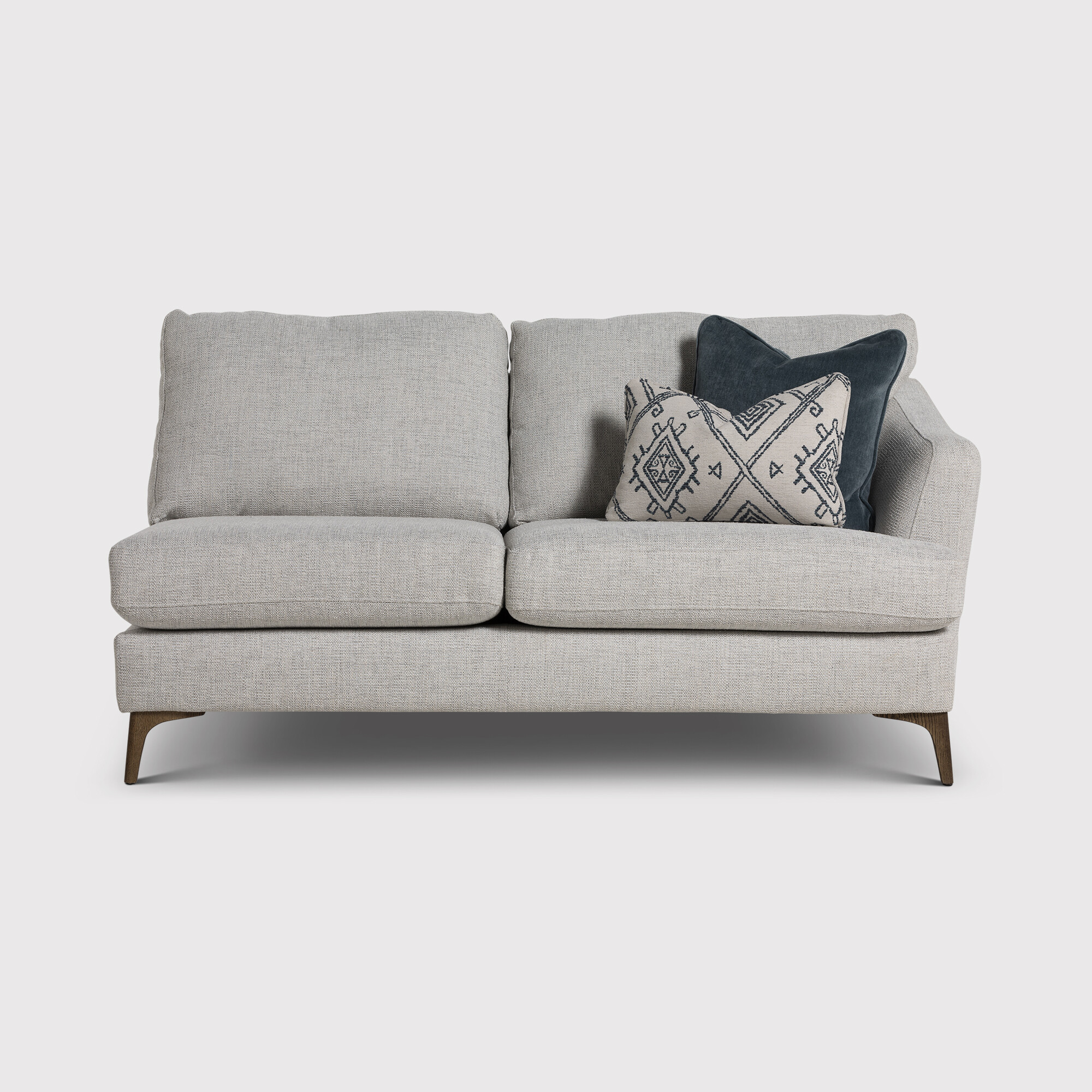 Embrey 2.5 Seater End Modular Sofa RHF, Grey Fabric | Barker & Stonehouse