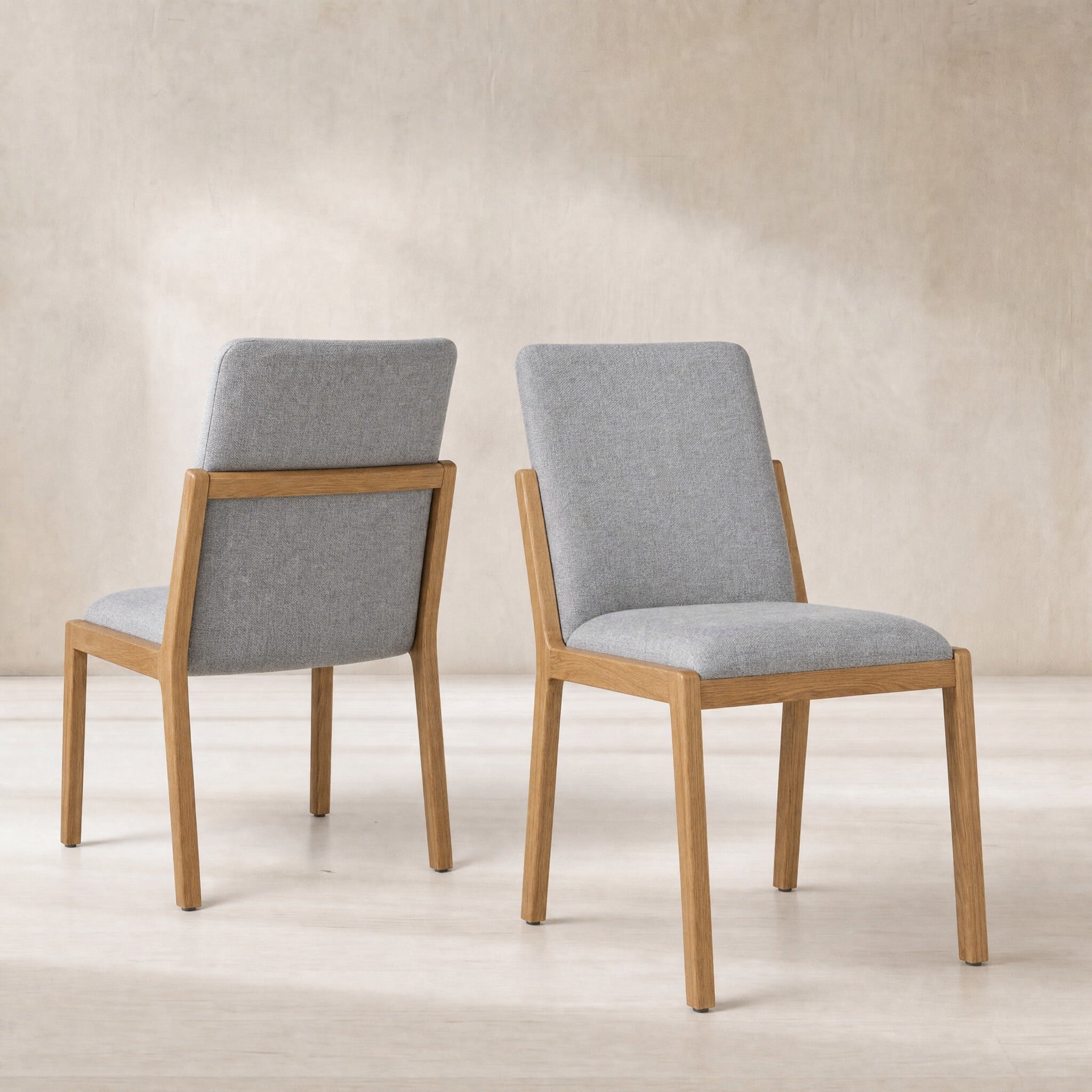 G plan maddison upholstered dining chair in grey fabric