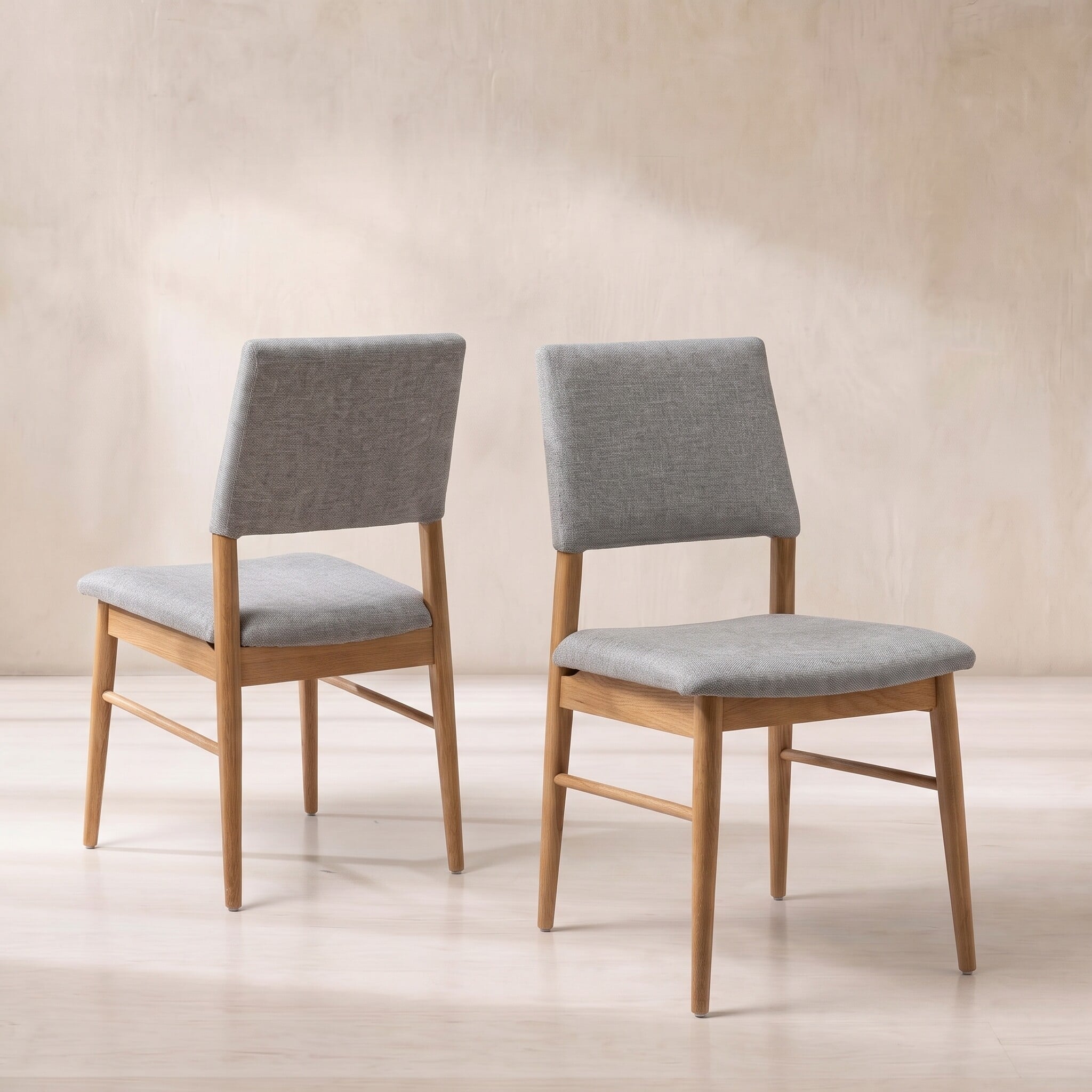 G plan maddison upholstered dining chair in grey fabric