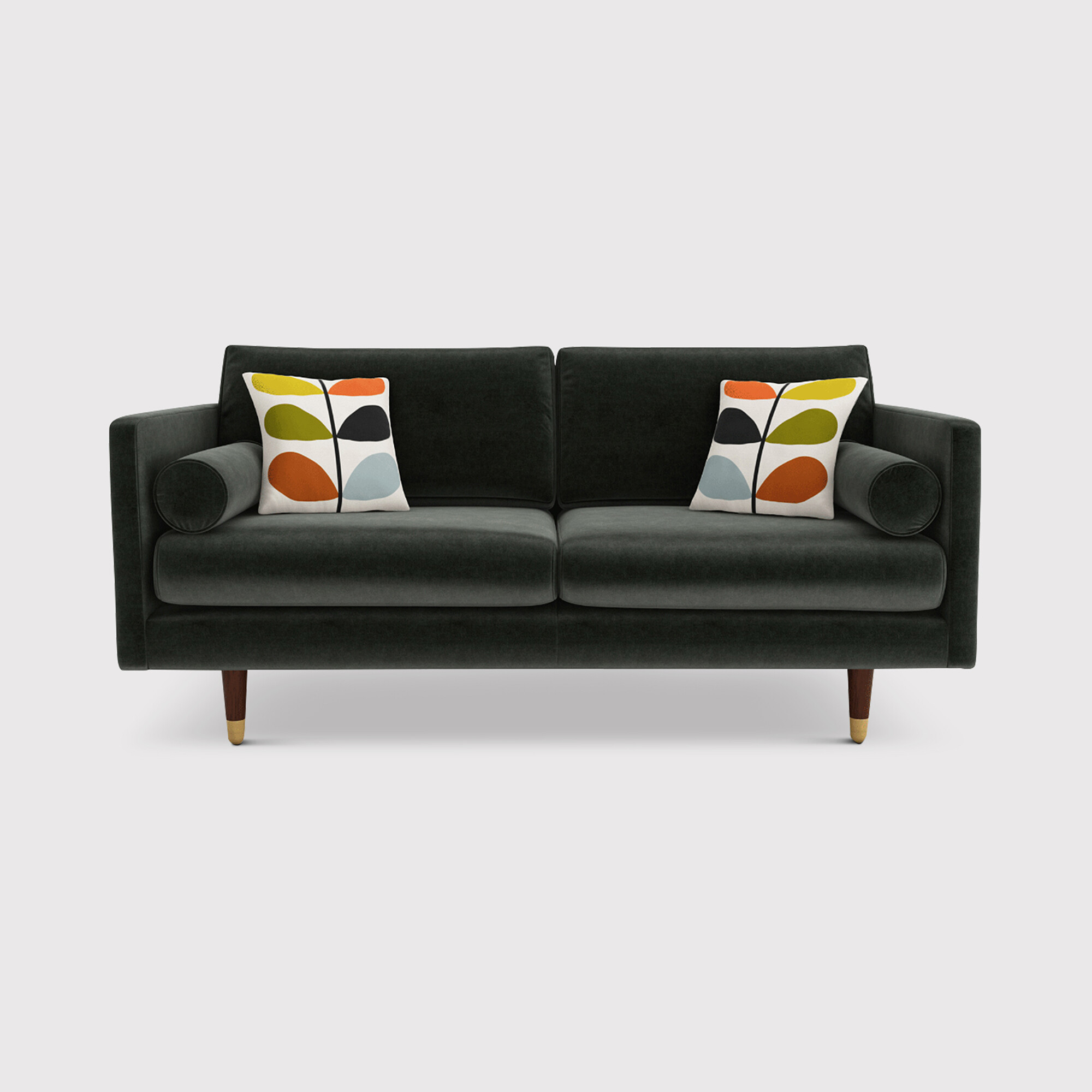 Orla Kiely Mimosa Medium Sofa, Grey Fabric | Barker & Stonehouse