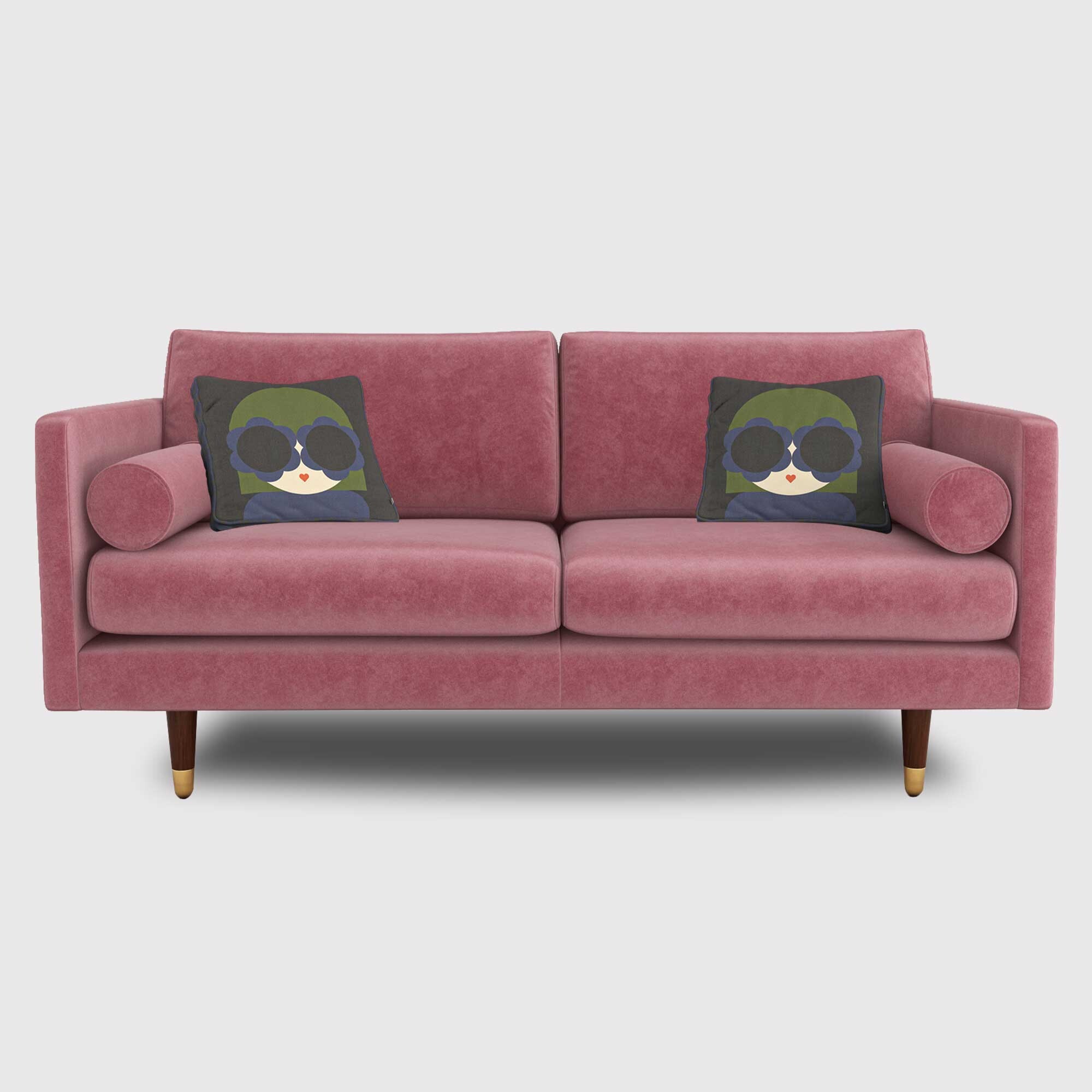 Orla Kiely Mimosa Medium Sofa, Pink Fabric | Barker & Stonehouse thumbnail
