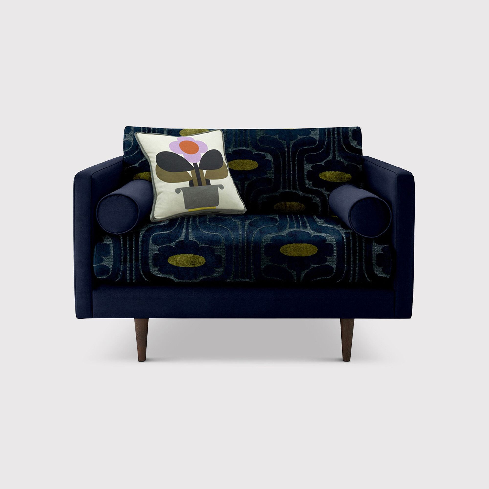 Orla Kiely Mimosa Snuggler, Blue Fabric | Barker & Stonehouse