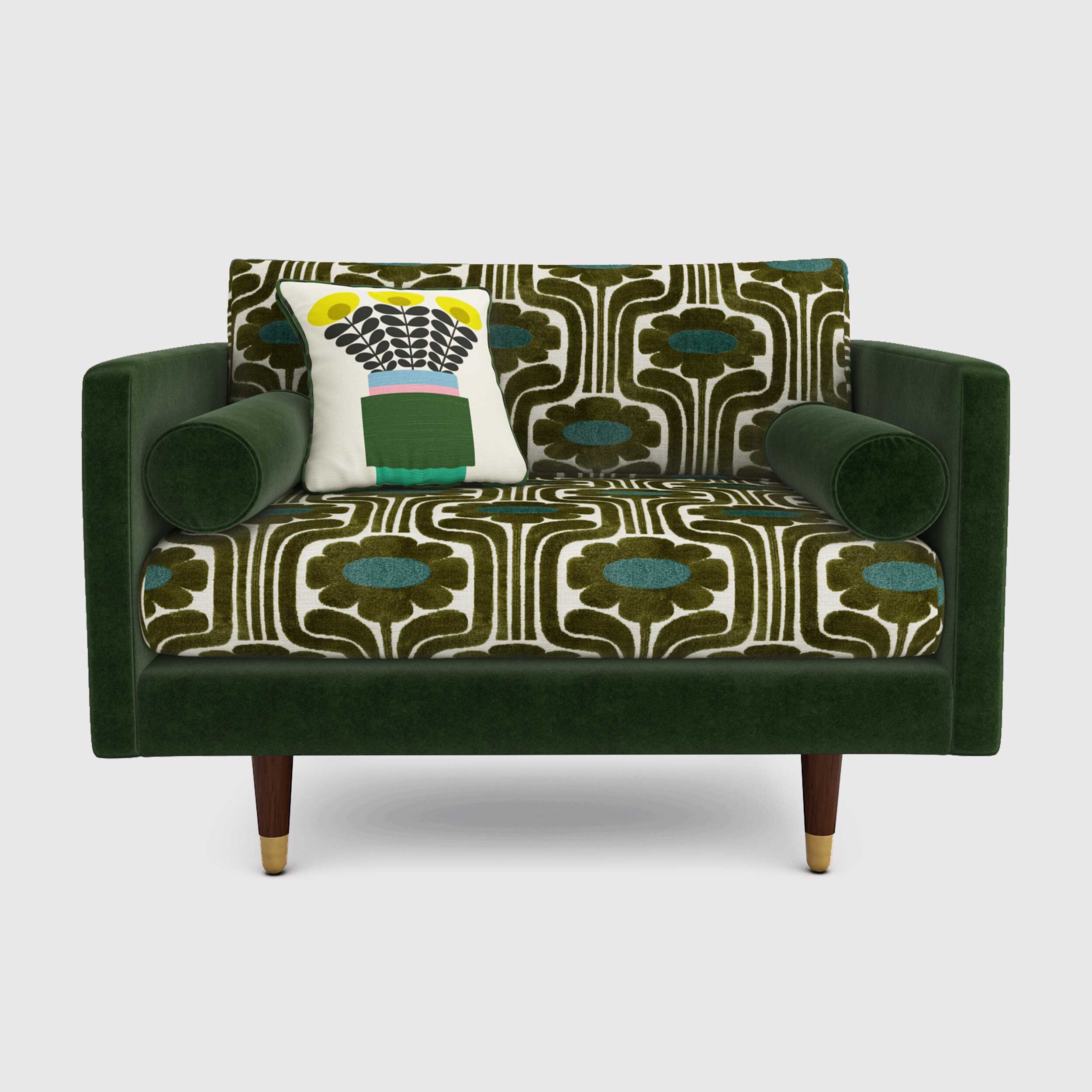 Orla Kiely Mimosa Snuggler, Green Fabric | Barker & Stonehouse thumbnail