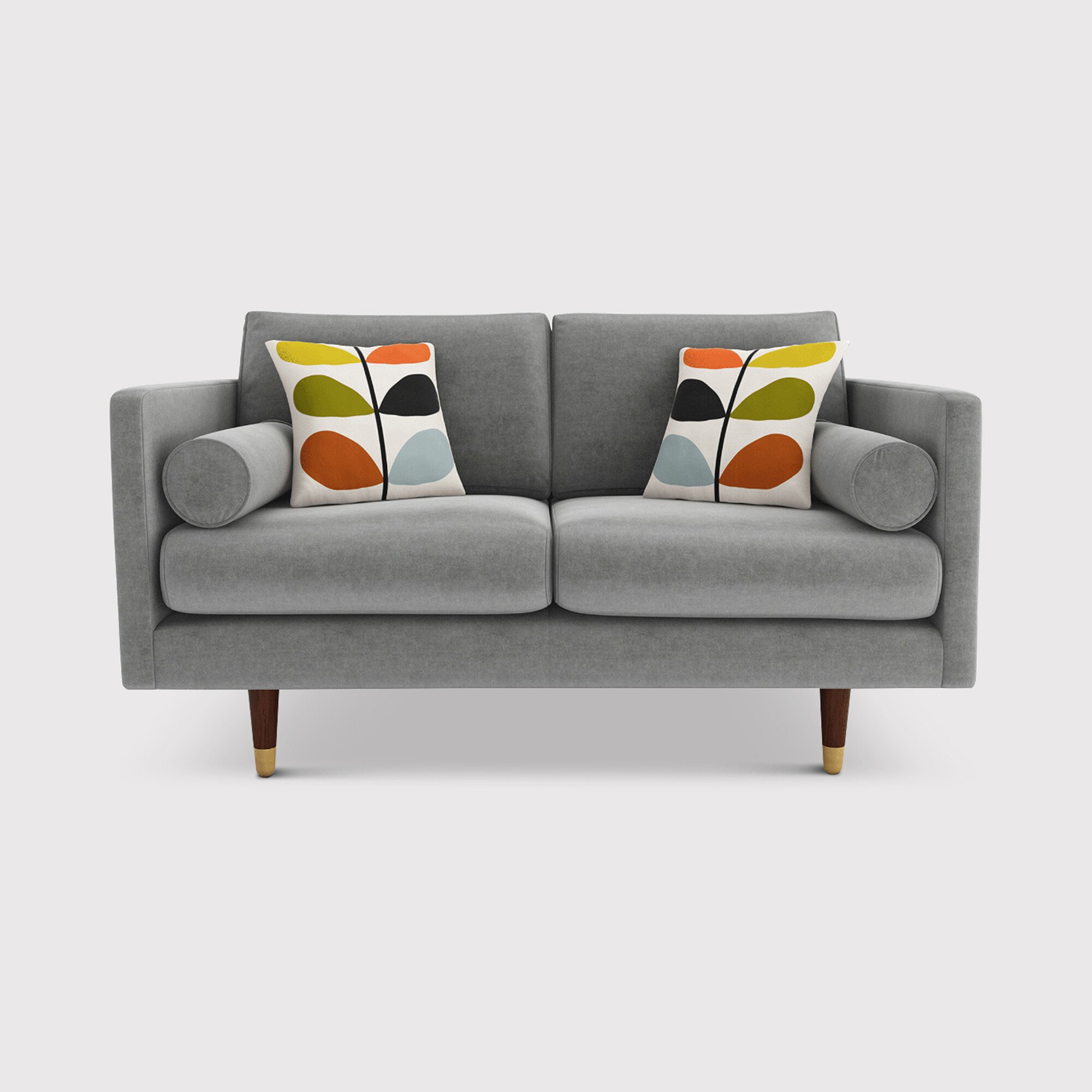 Orla Kiely Mimosa Small Sofa, Grey Fabric | Barker & Stonehouse