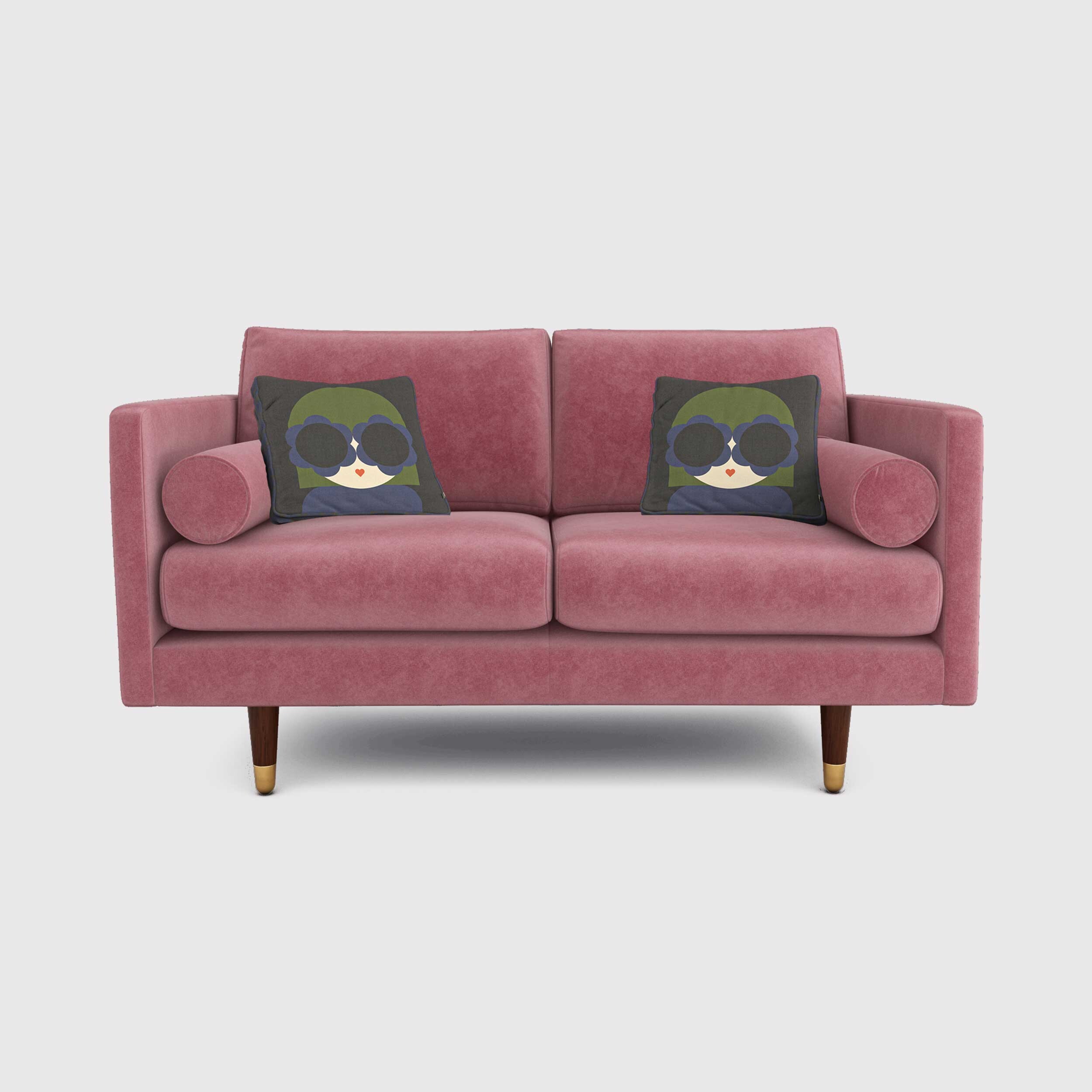 Orla Kiely Mimosa Small Sofa, Pink Fabric | Barker & Stonehouse
