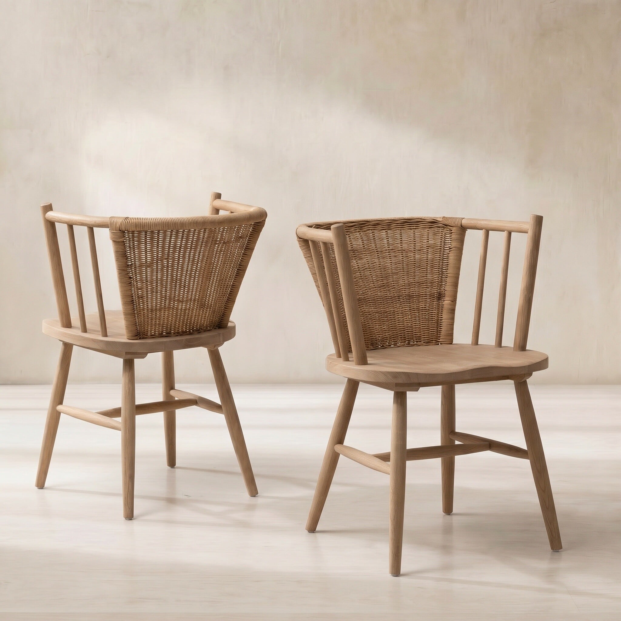 Montpellier dining chair 55x57x77cm in brown rattan