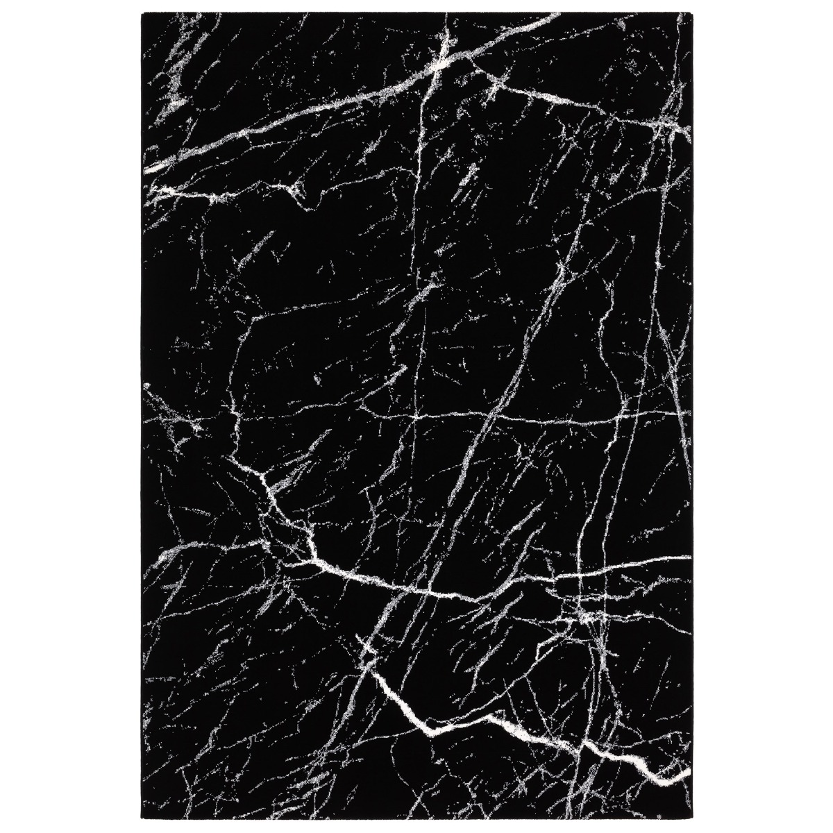 Marmol Black 135X200cm Rug, Square | W135cm | Barker & Stonehouse