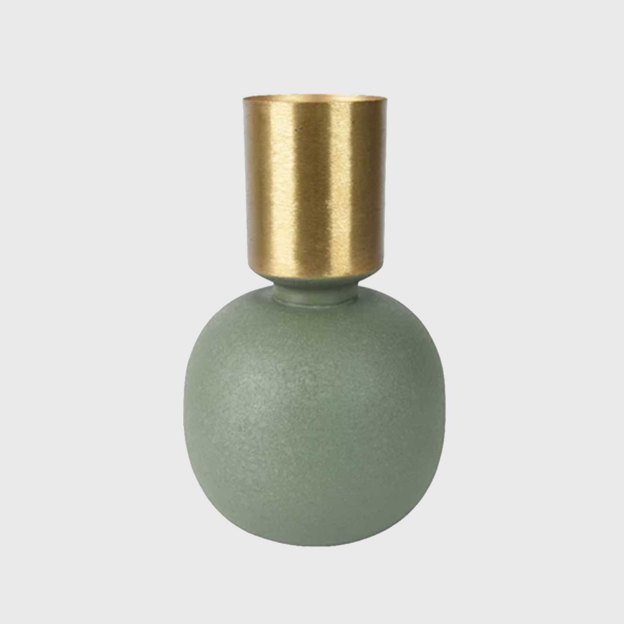 Matt Green Vase Metal | Barker & Stonehouse thumbnail