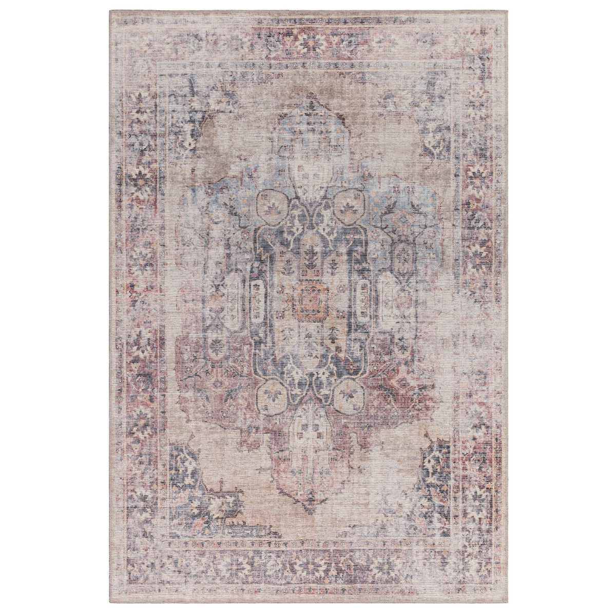 Myla Lila 120x170cm Rug, Square, Neutral | W120cm | Barker & Stonehouse