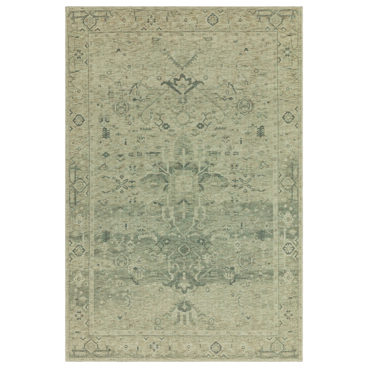 Myla Vida 160x230cm Rug, Square, Green | W160cm | Barker & Stonehouse