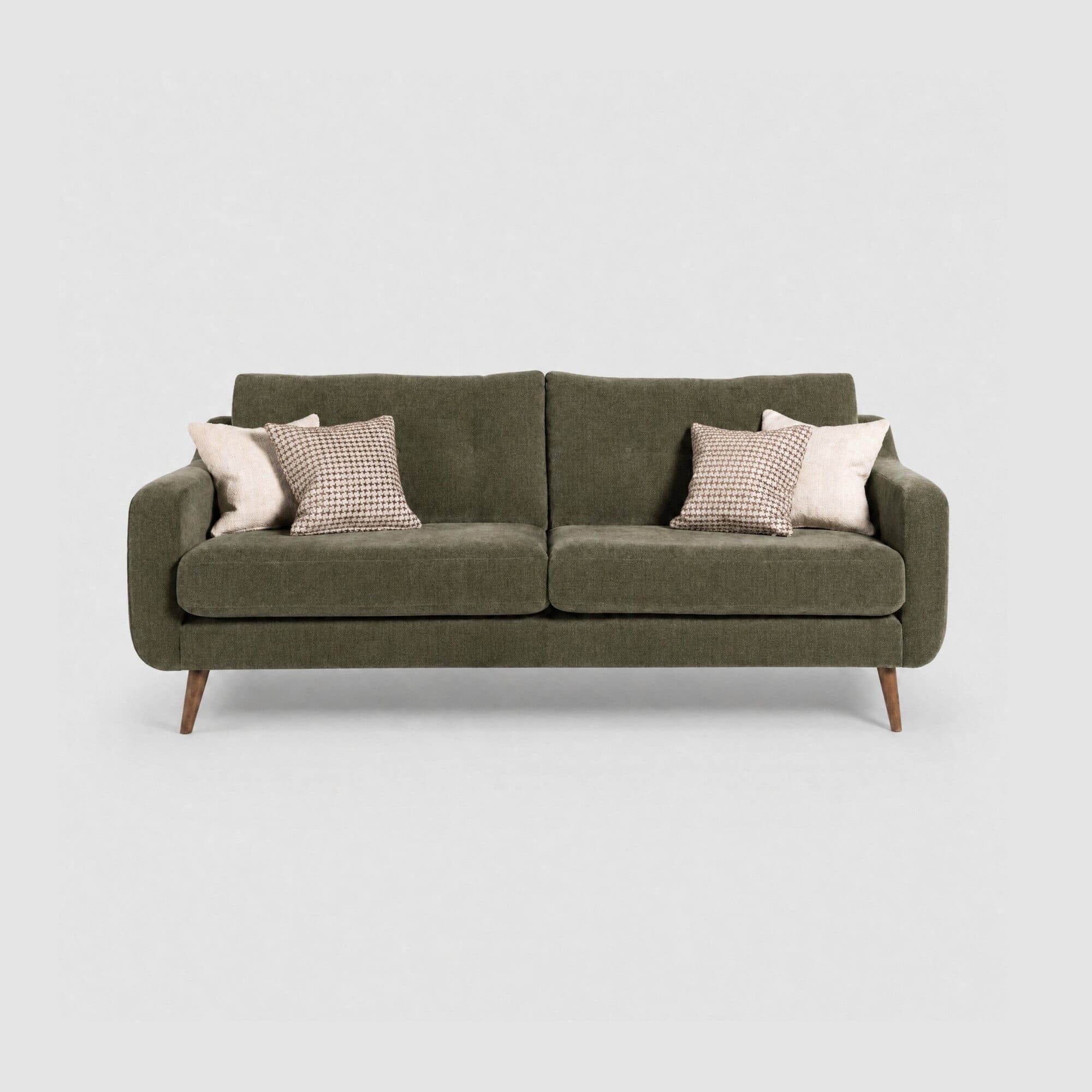 Myers extra large sofa in green fabric