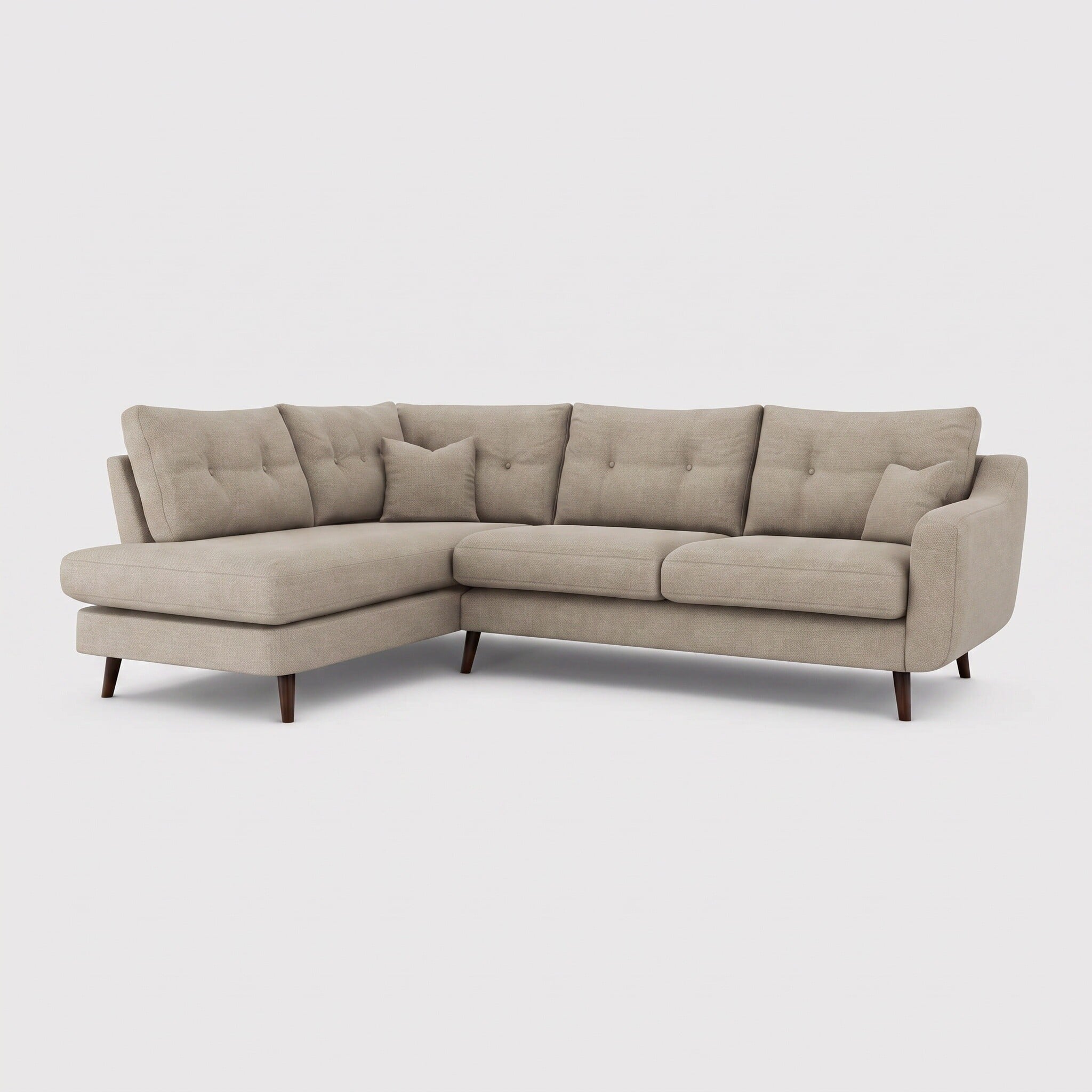 Myers corner group left corner sofa in neutral fabric