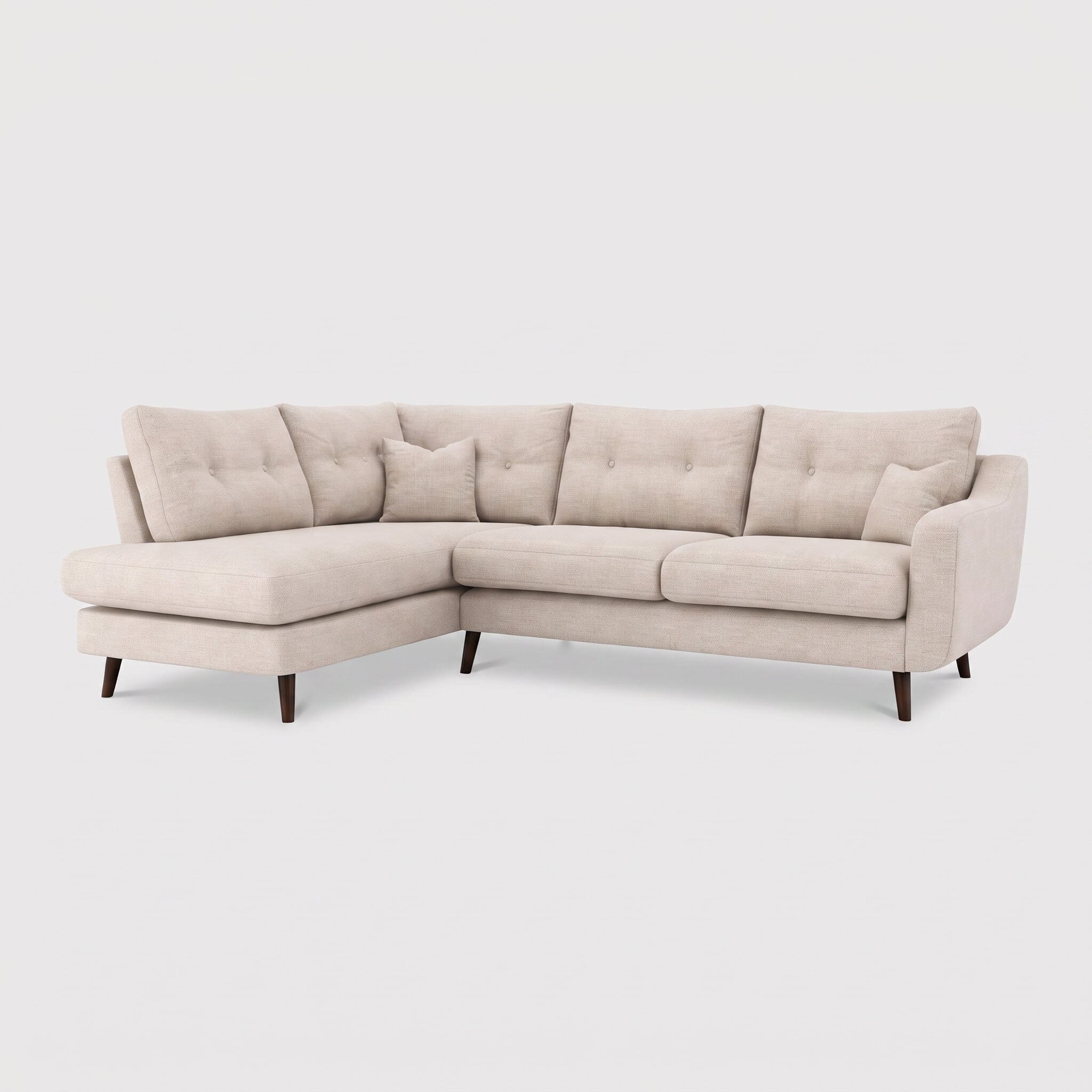 Myers corner group left corner sofa in neutral fabric
