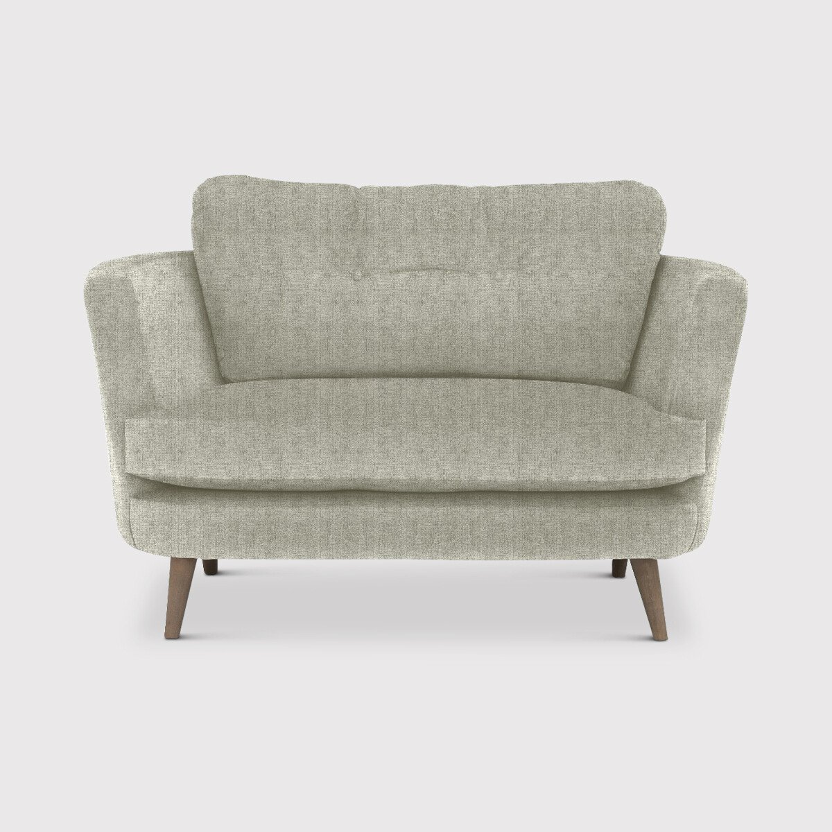 Myers Oval Cuddler, Silver Fabric | Barker & Stonehouse