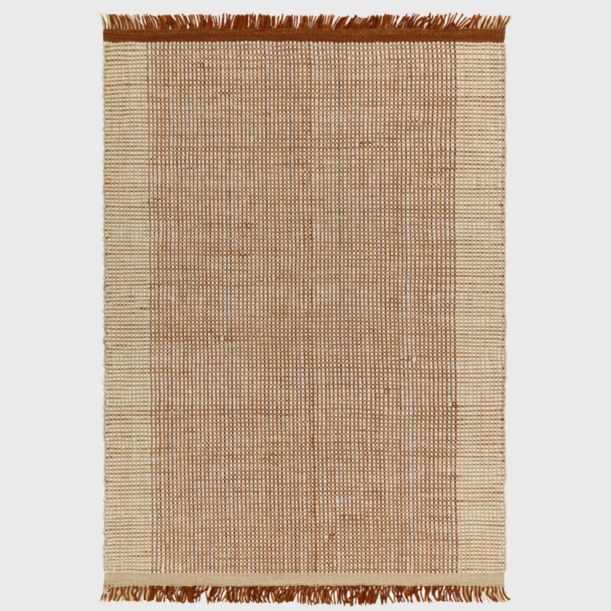 MYTHICAL 160X230CM RUST RUG, Square, Brown 100% Wool | Barker & Stonehouse thumbnail