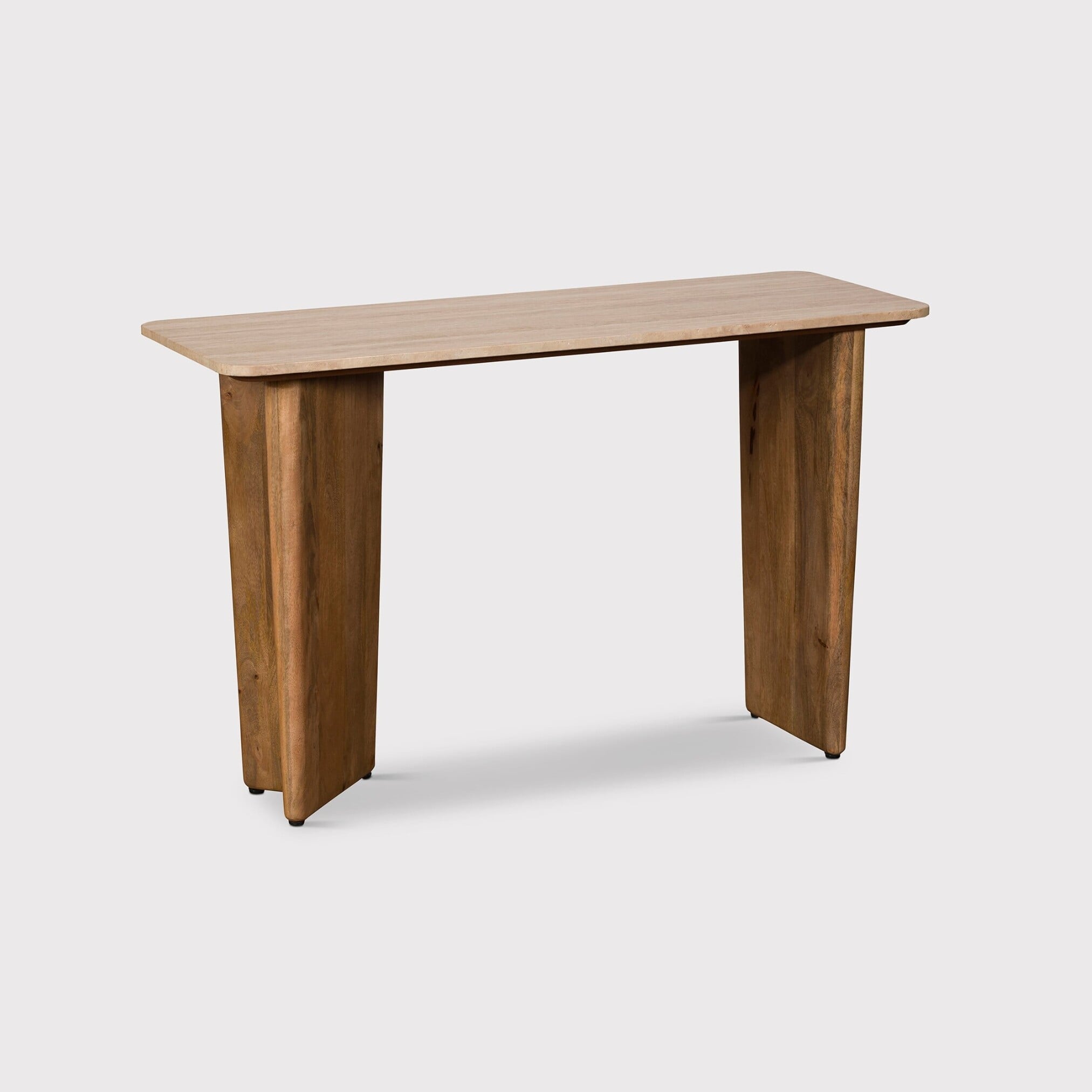 View Neiden console table in brown oak View Neiden console table in brown oak