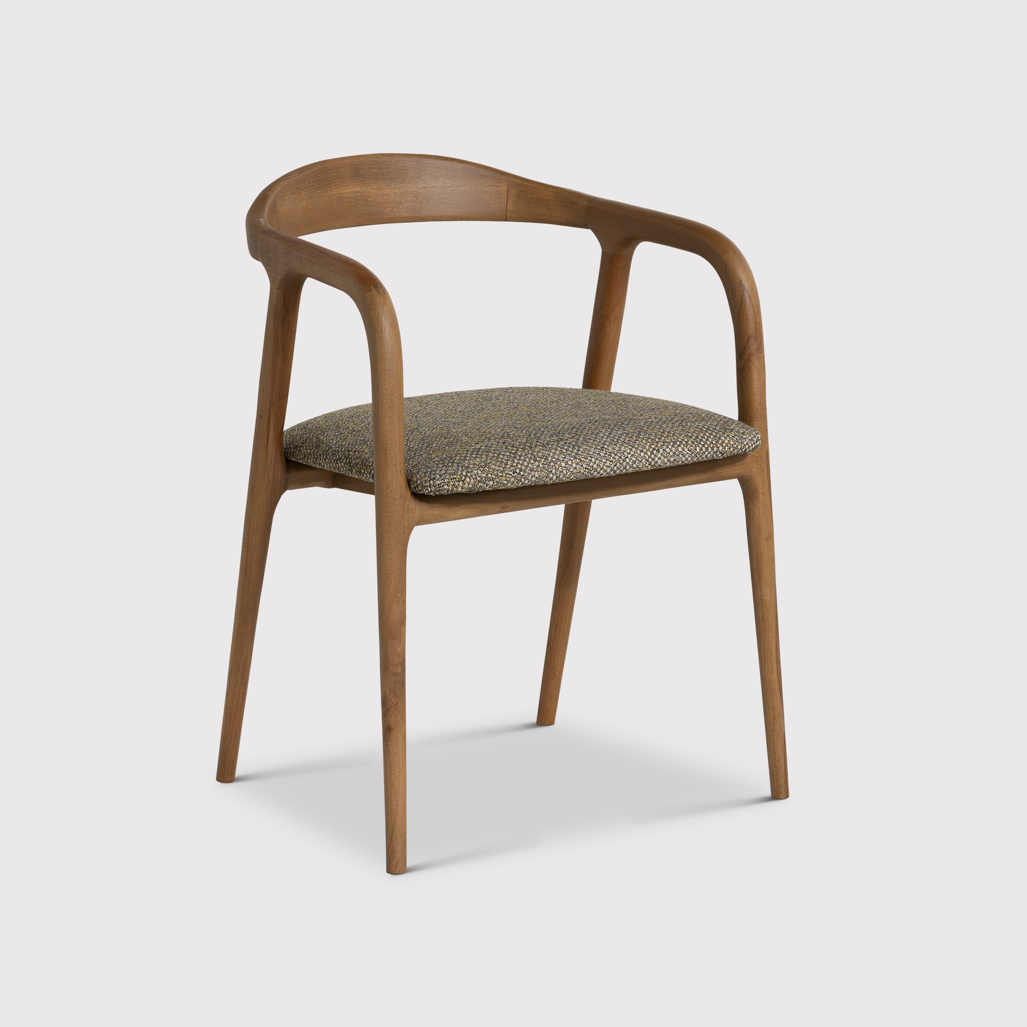 Pure Furniture Nelda Fabric and Wood Dining Chair, - Barker & Stonehouse