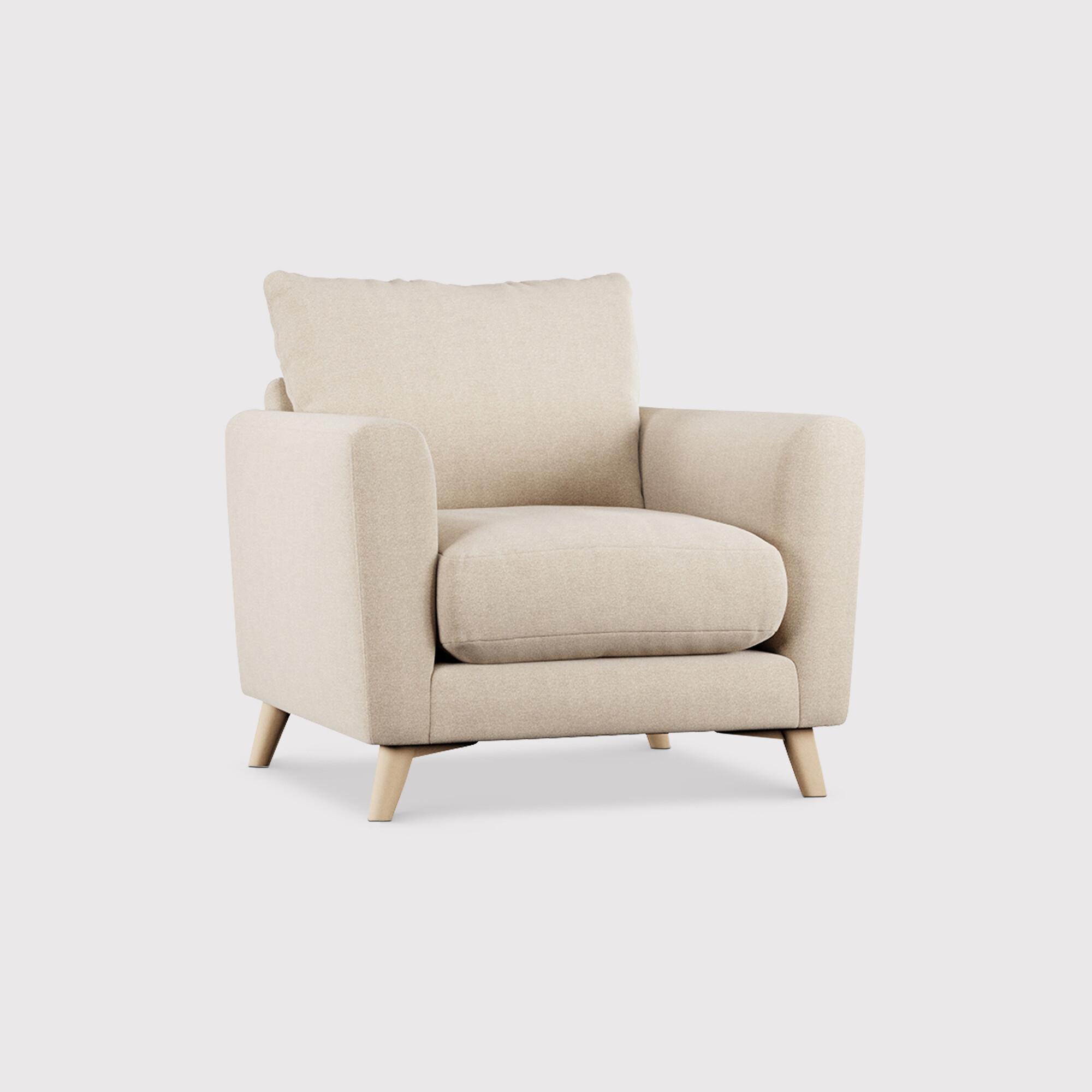 Newberry Armchair, Neutral Fabric | Barker & Stonehouse thumbnail