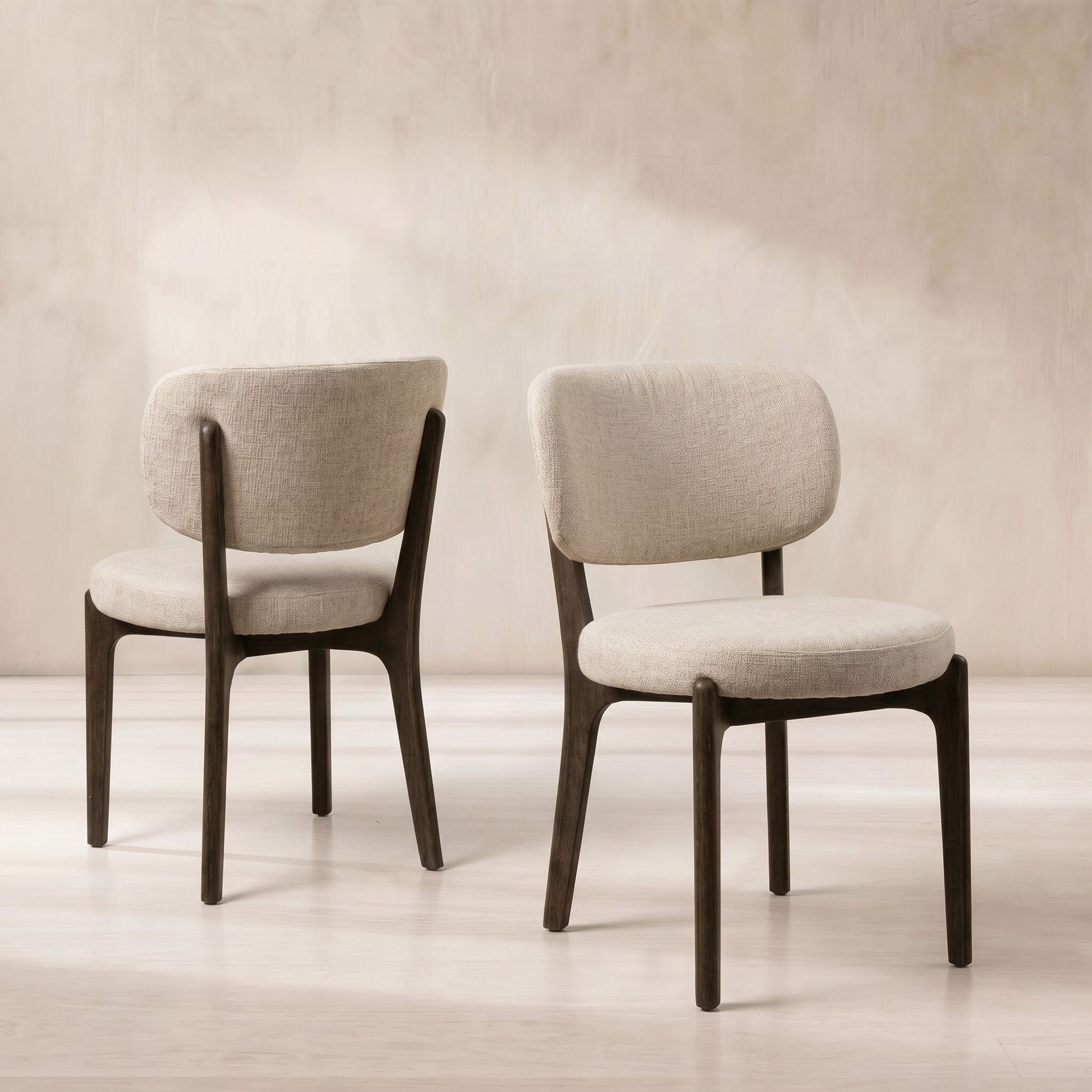 Nord dining chair in neutral wood