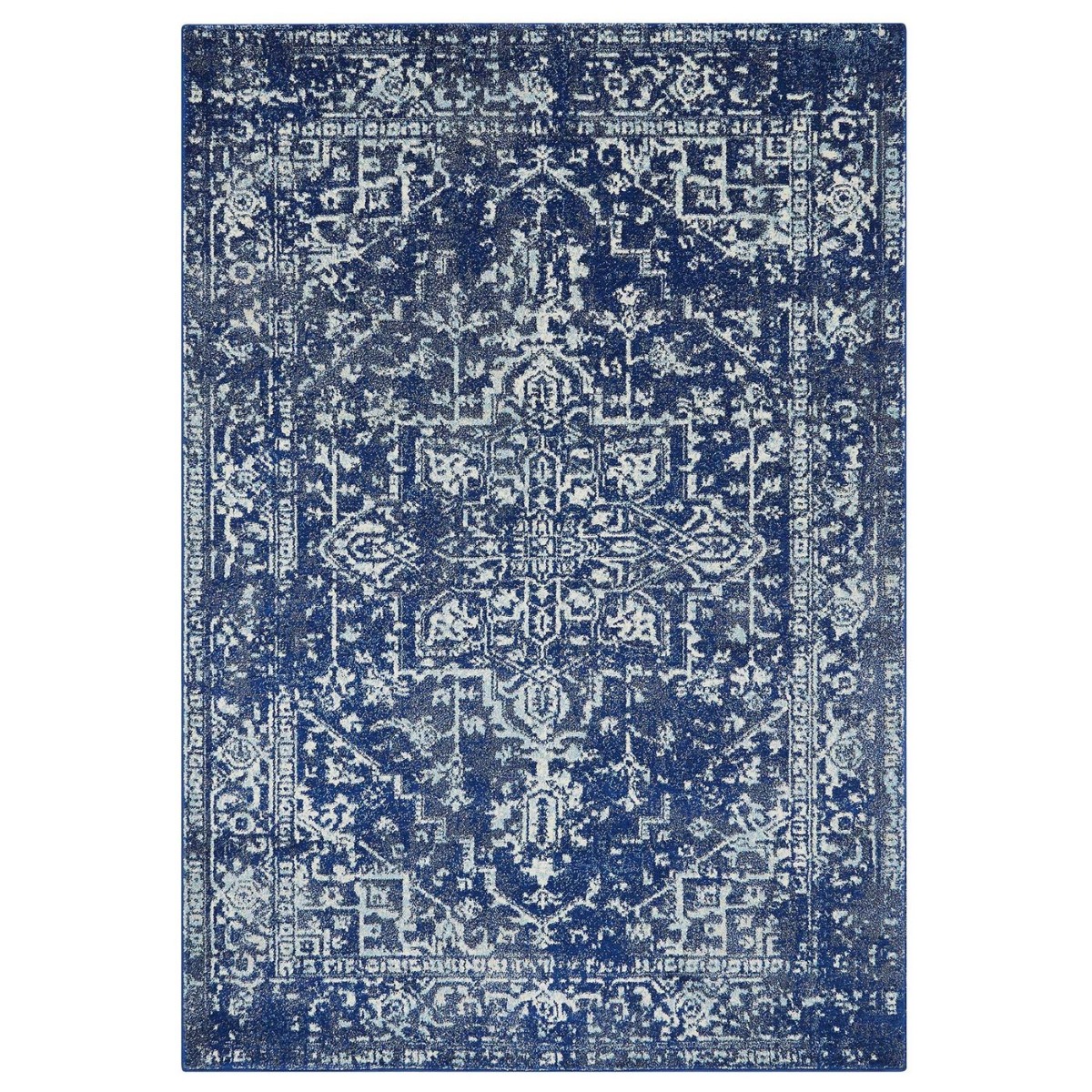 Medallion Navy 160x230cm Rug, Square | W160cm | Barker & Stonehouse