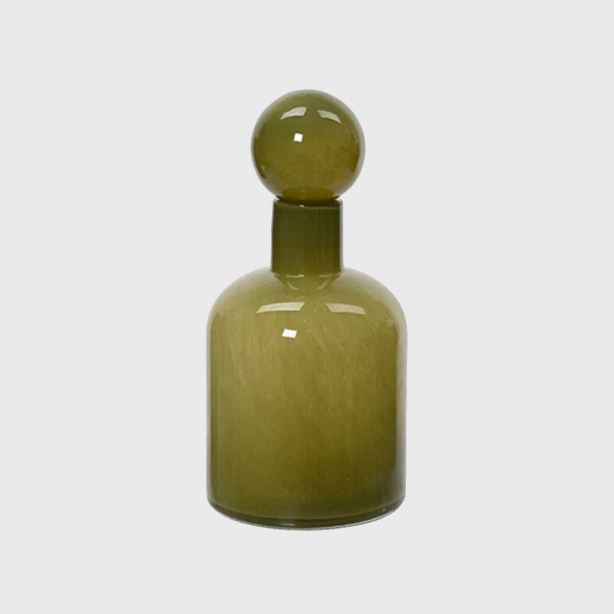 Olive Glass Bottle, Green | Barker & Stonehouse thumbnail