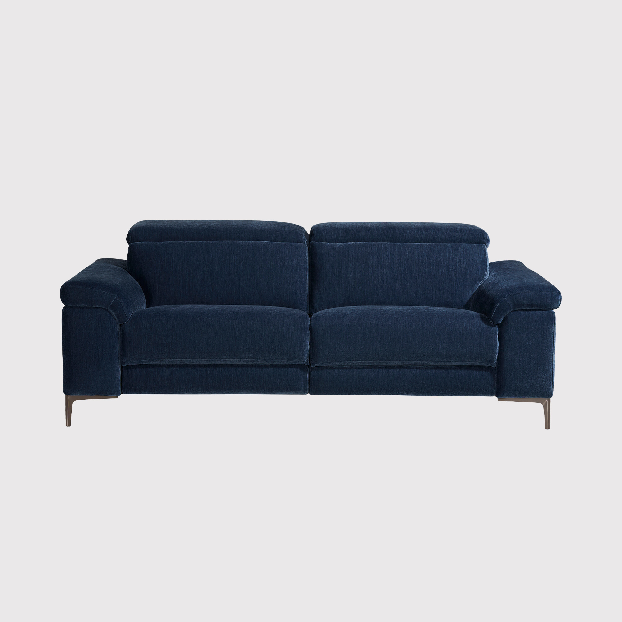 Paolo 3 Seater Recliner Sofa, Blue Fabric | Barker & Stonehouse
