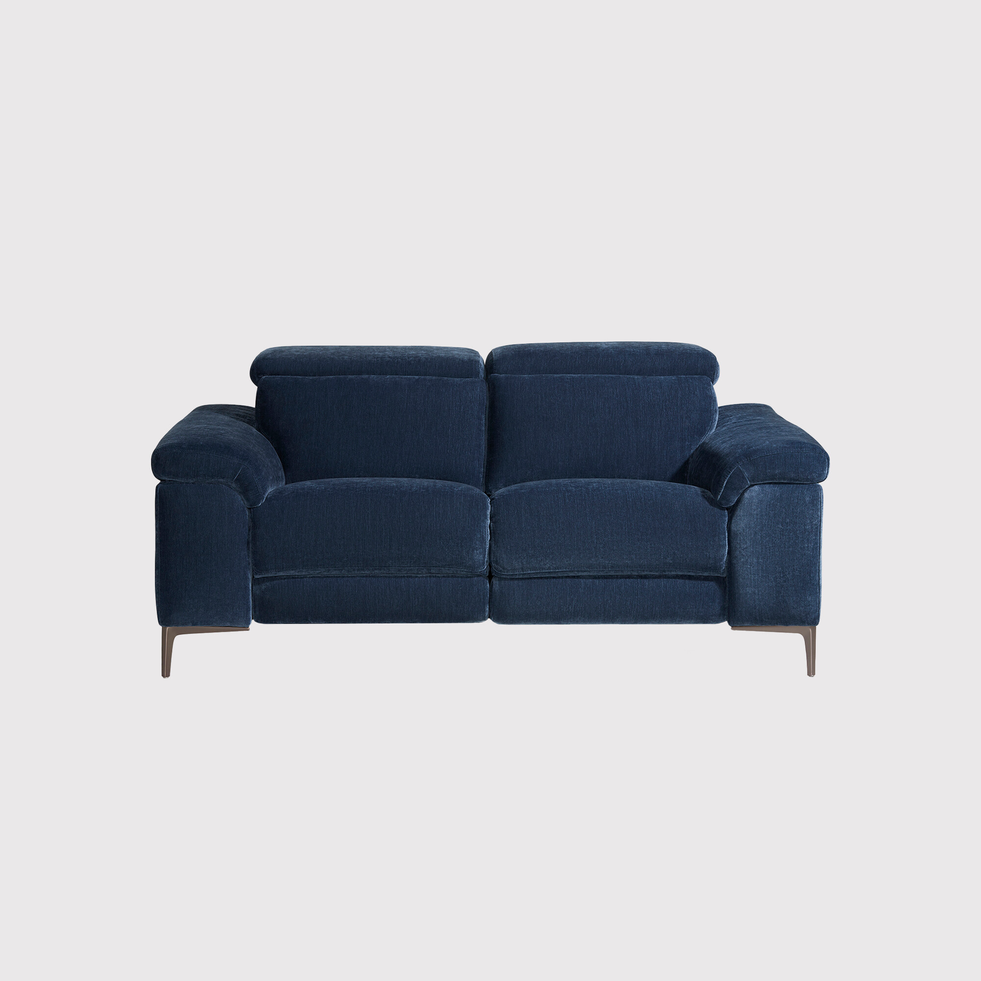Paolo 2 Seater Recliner Sofa, Blue Fabric | Barker & Stonehouse