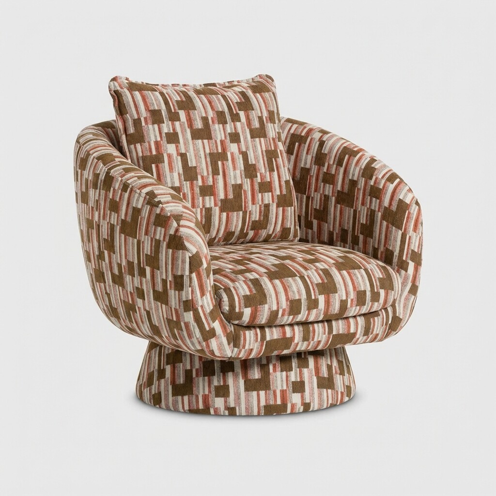 Photo of francois turning loungechair fabric