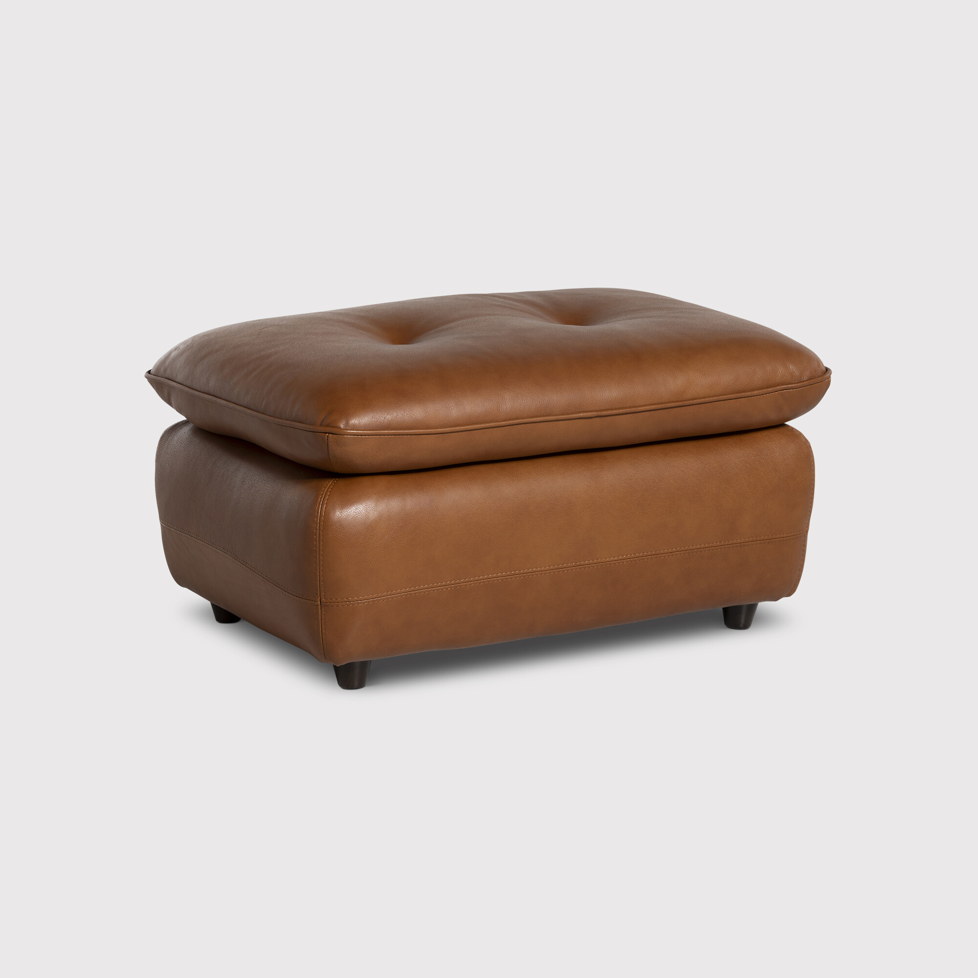 Pelle Rectangular Footstool A Leather | Barker & Stonehouse