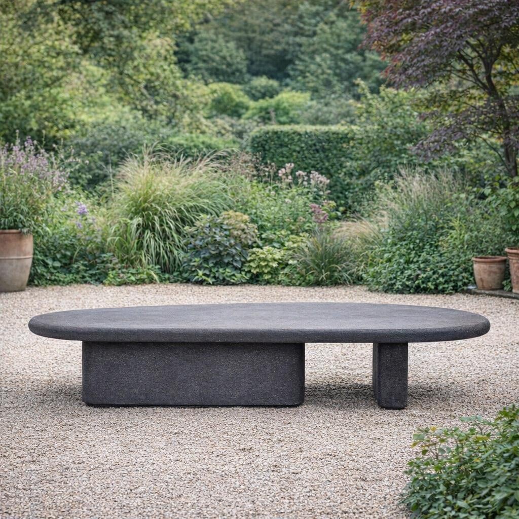 View Phuket coffee table in round in black View Phuket coffee table in round in black