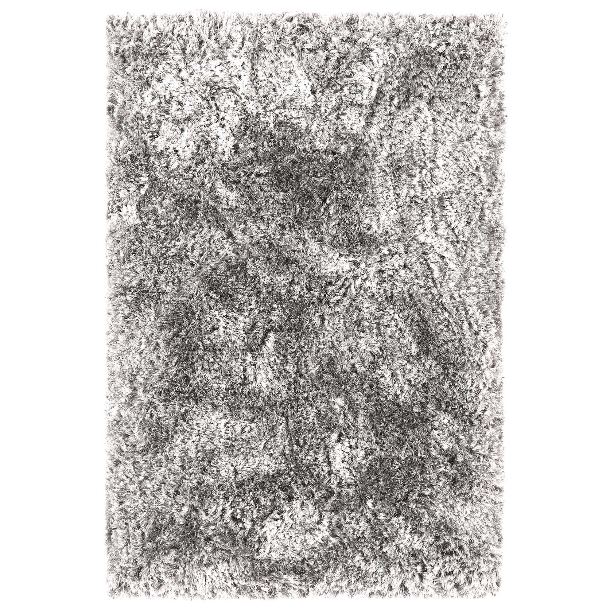 Plush Silver 140x200cm Rug, Square | W140cm | Barker & Stonehouse